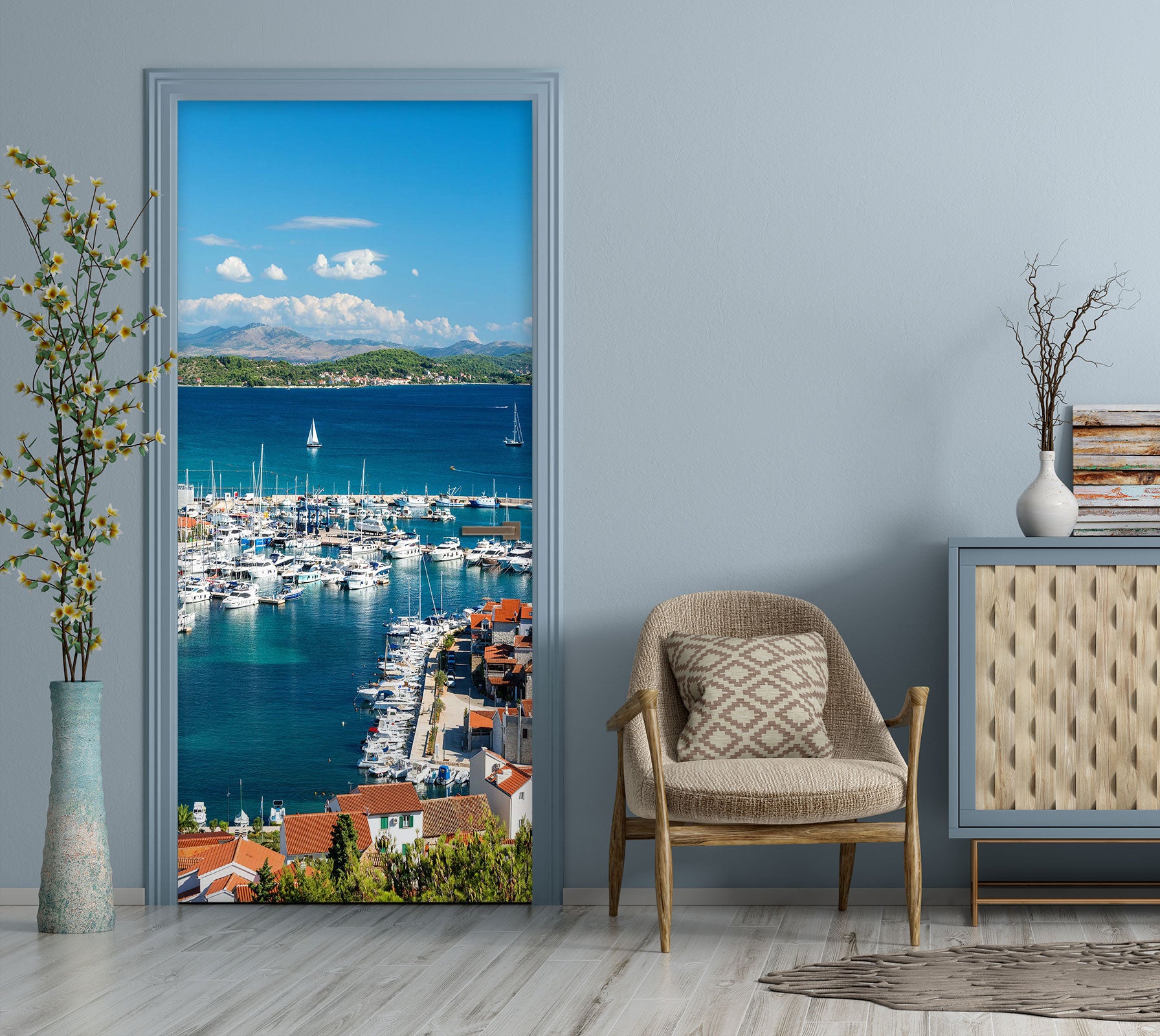 3D Sea Vessel 23199 Door Mural