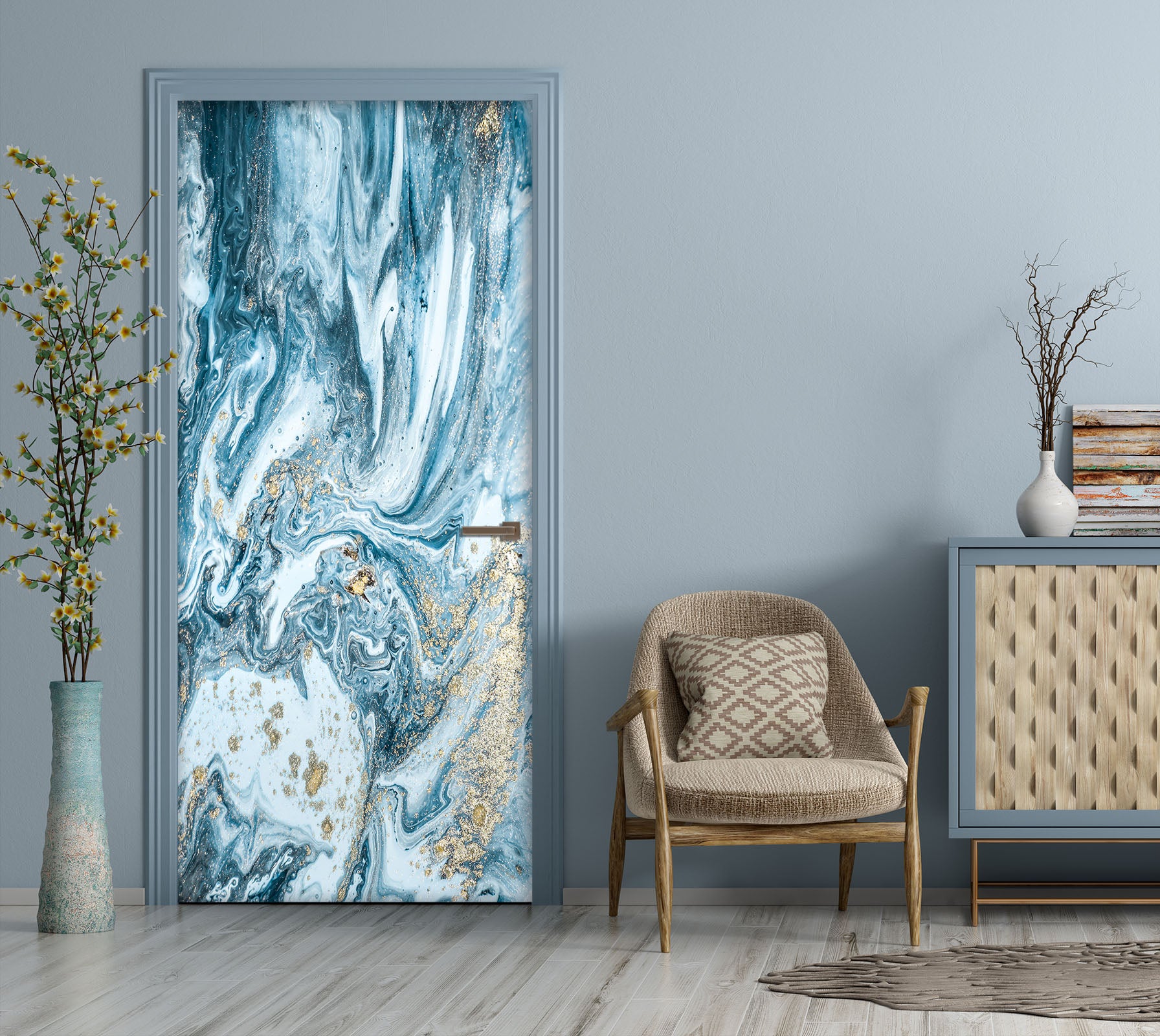 3D Marbling 25089 Door Mural