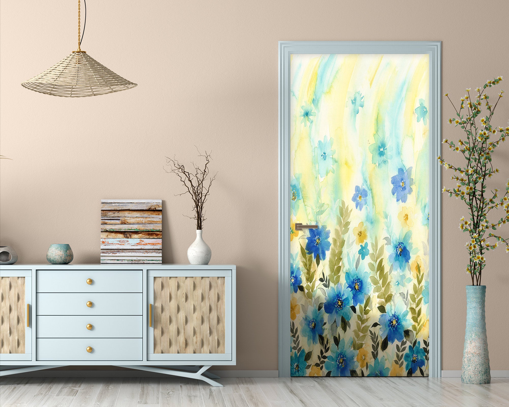 3D Flowers 24189 Door Mural