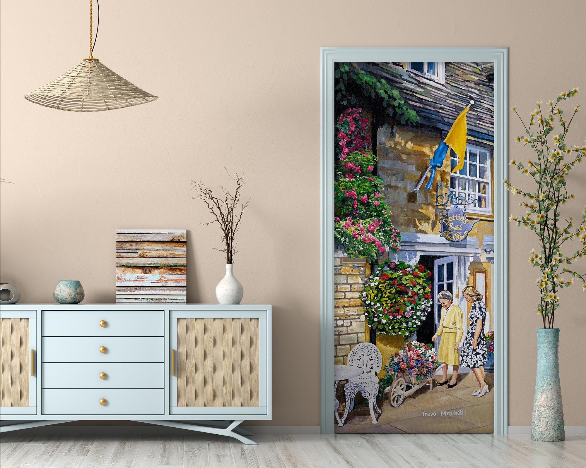 3D Flower Shop 10349 Trevor Mitchell Door Mural