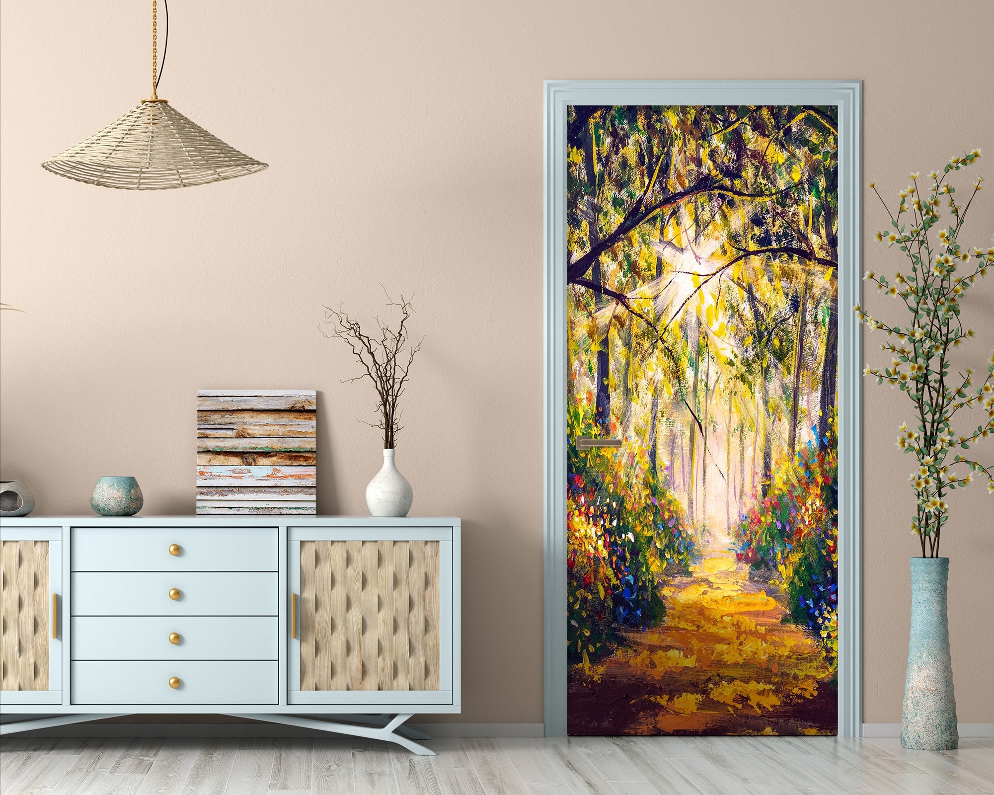 3D Forest Path 24176 Door Mural