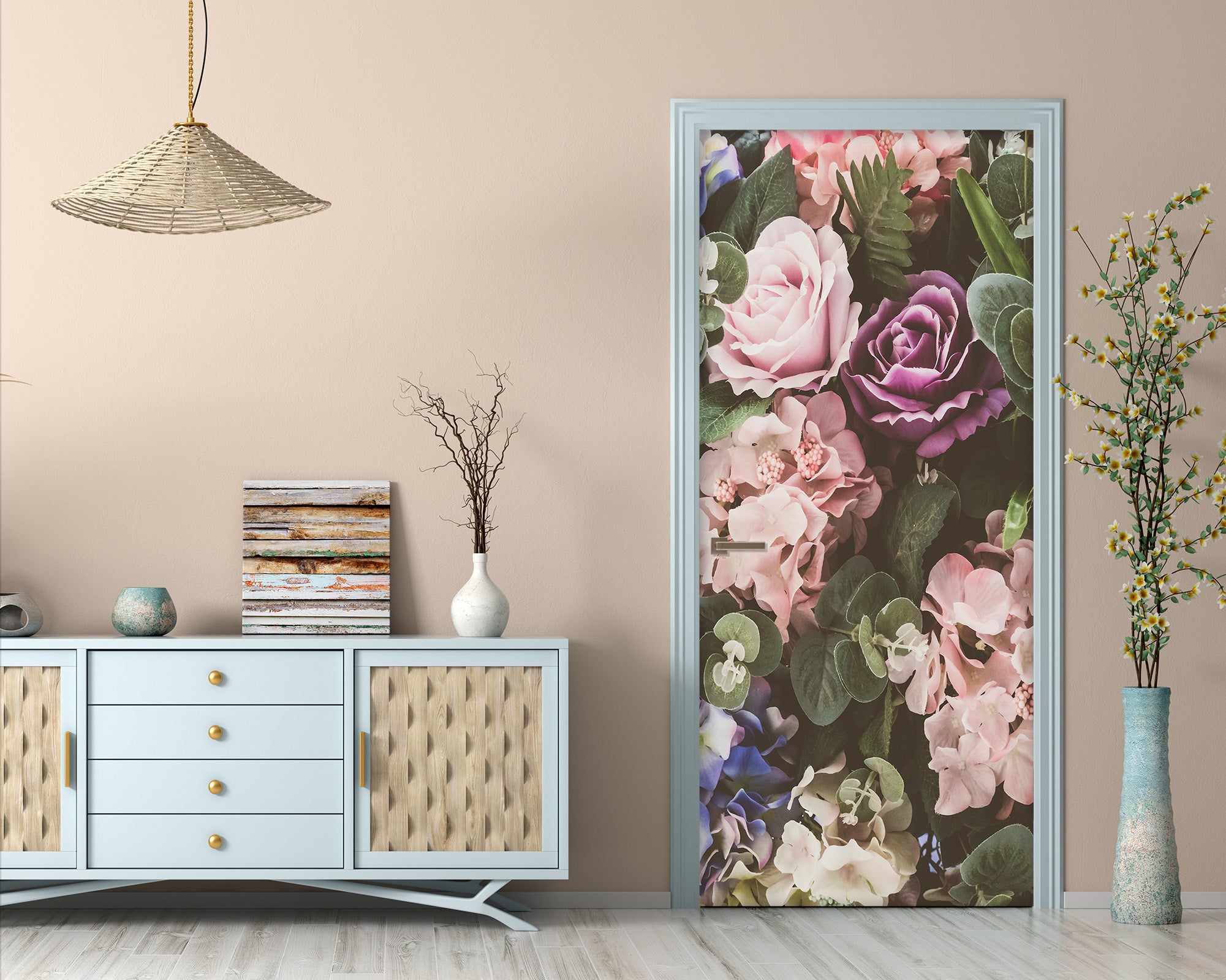 3D Flowers 25130 Door Mural