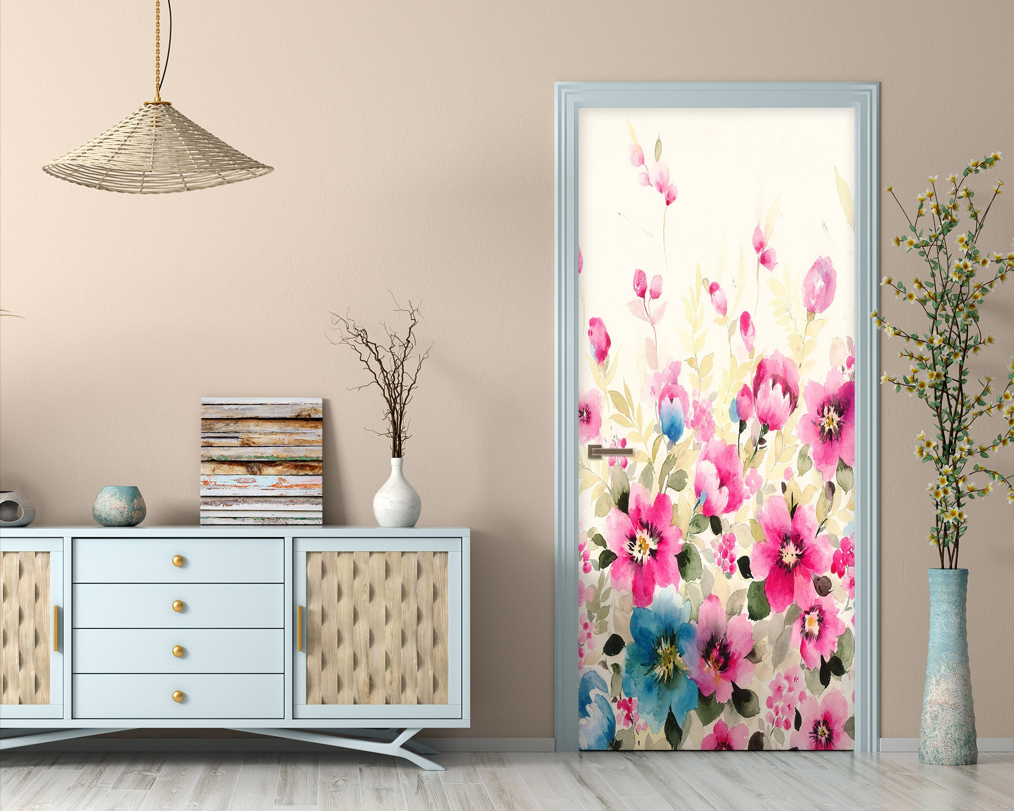 3D Flowers 25020 Door Mural