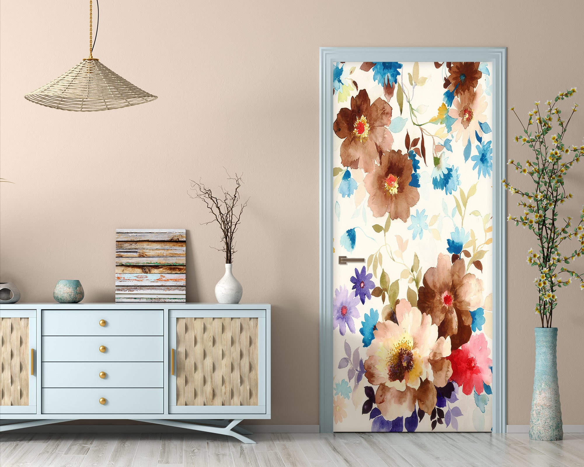 3D Flowers 25056 Door Mural