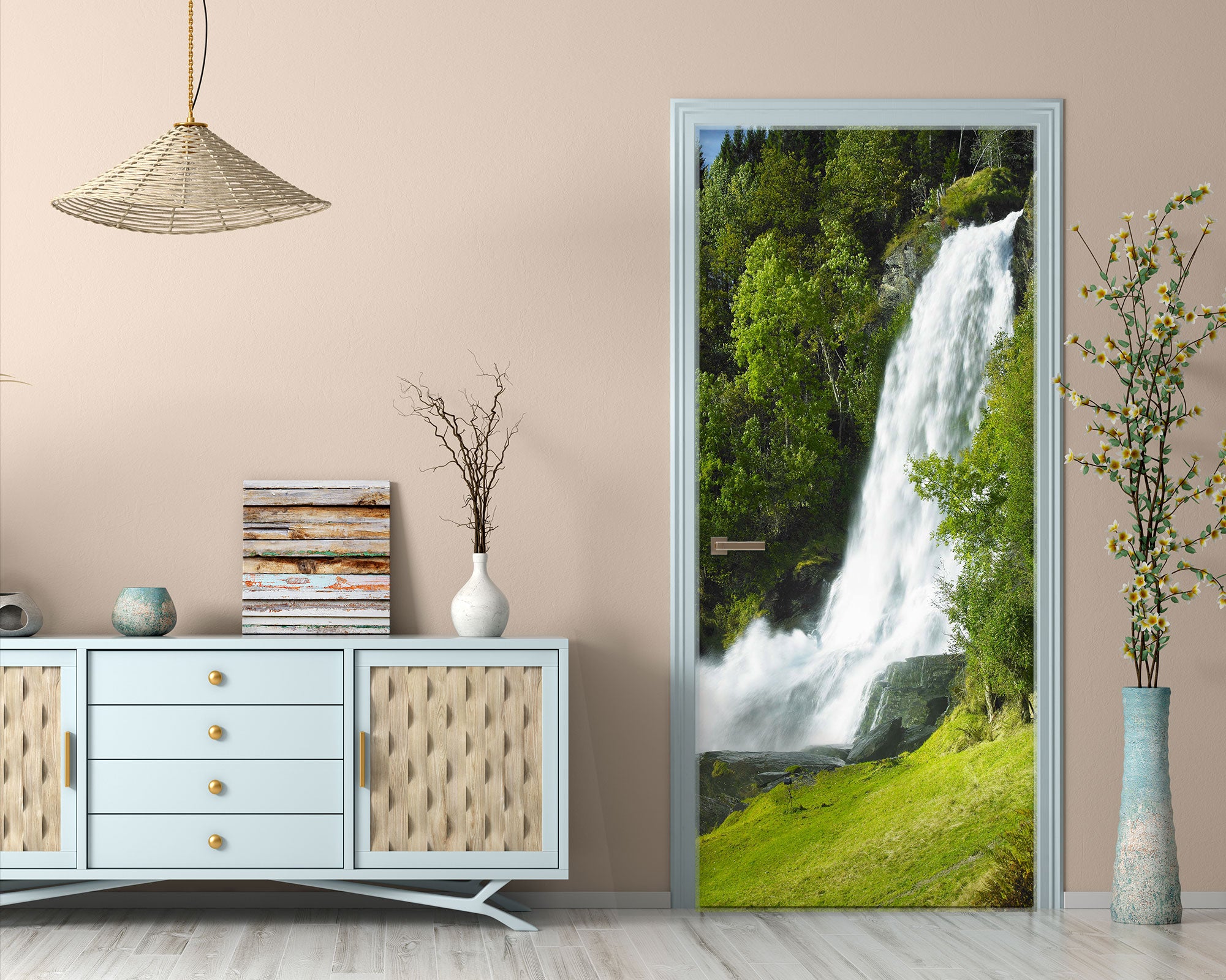 3D Waterfall 23074 Door Mural