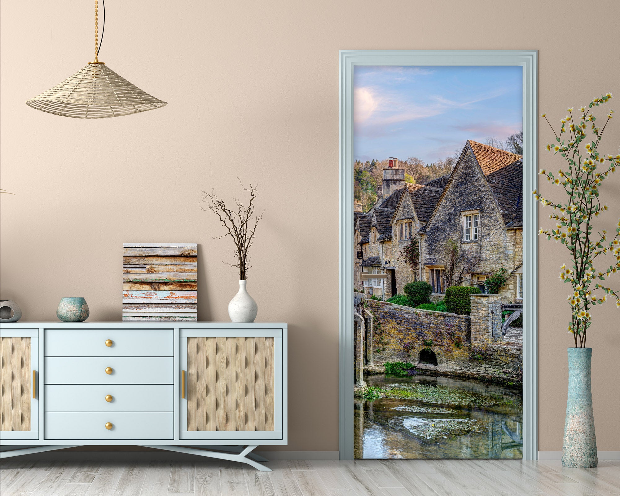 3D Stone House 5154 Assaf Frank Door Mural