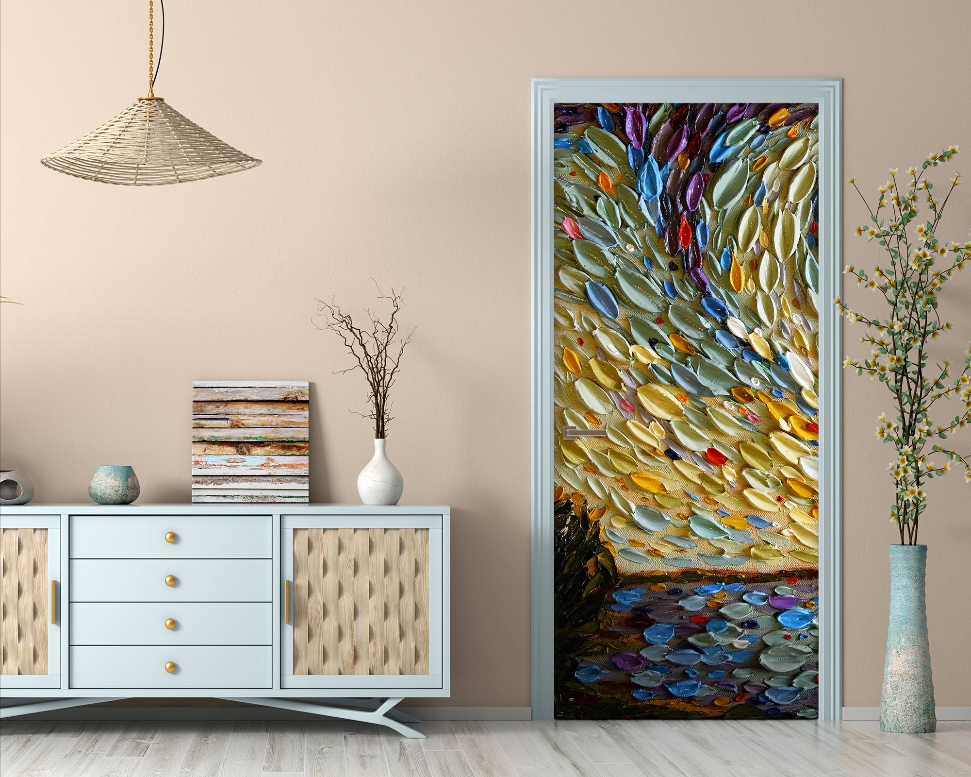 3D River Pattern 112219 Dena Tollefson Door Mural