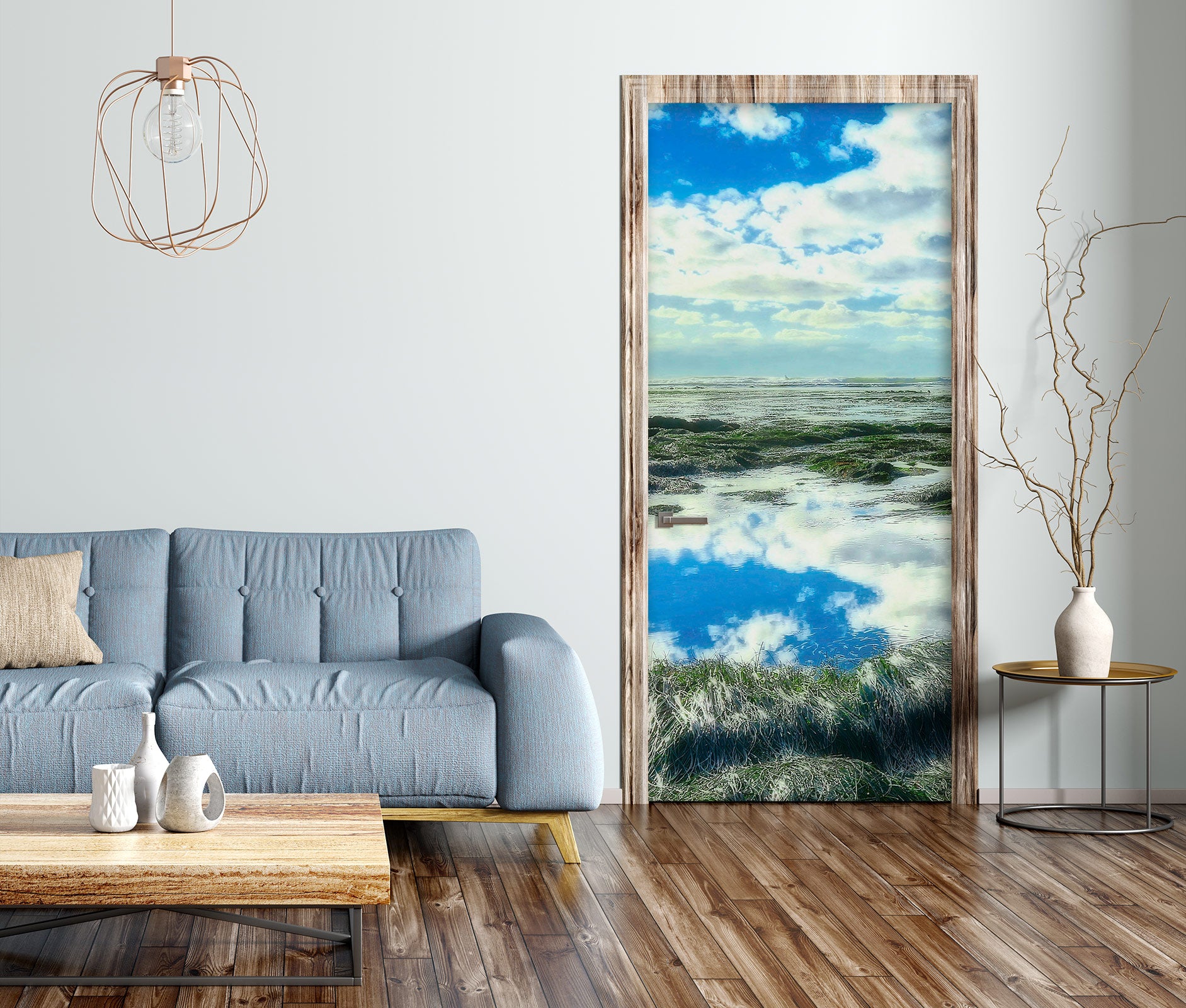 3D Sky Shadow 110223 Kathy Barefield Door Mural