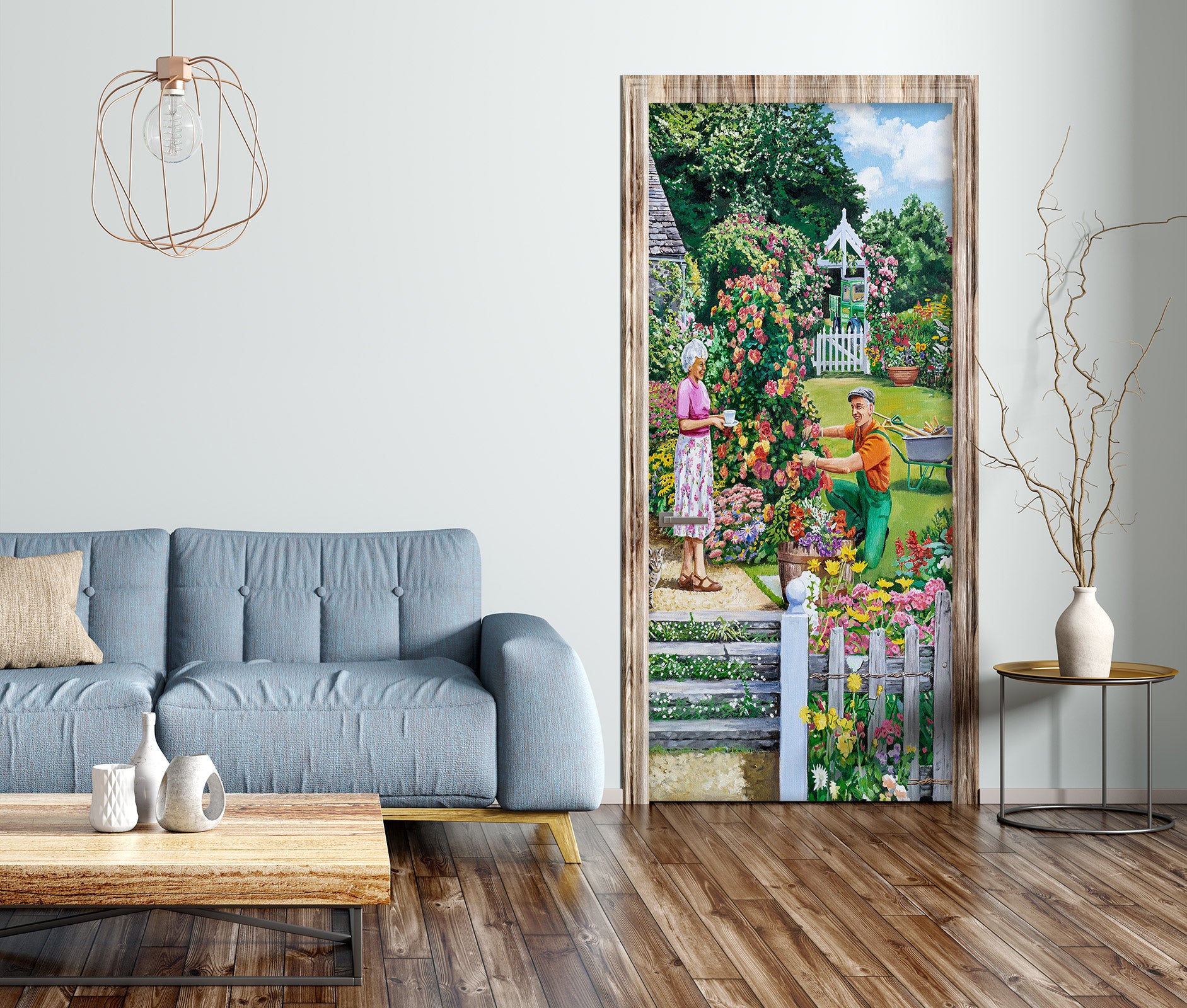 3D Garden Kids Adults 103144 Trevor Mitchell Door Mural