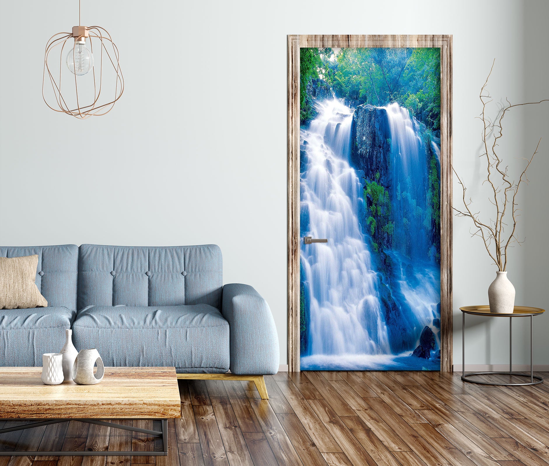 3D Waterfall 23034 Door Mural