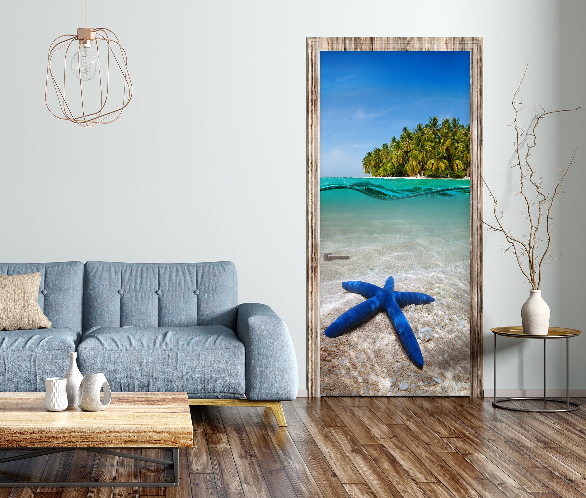 3D Island Starfish 23230 Door Mural