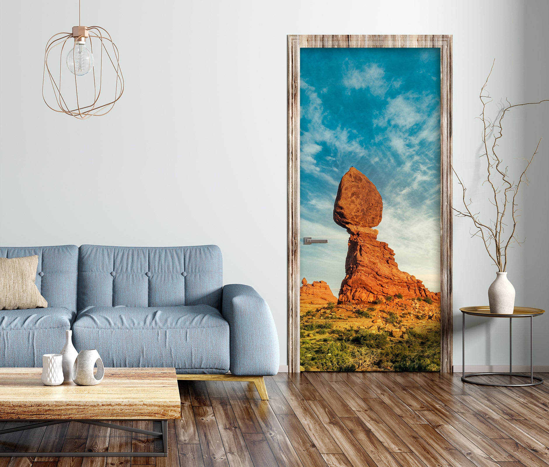 3D Stone Rocks 107164 Beth Sheridan Door Mural