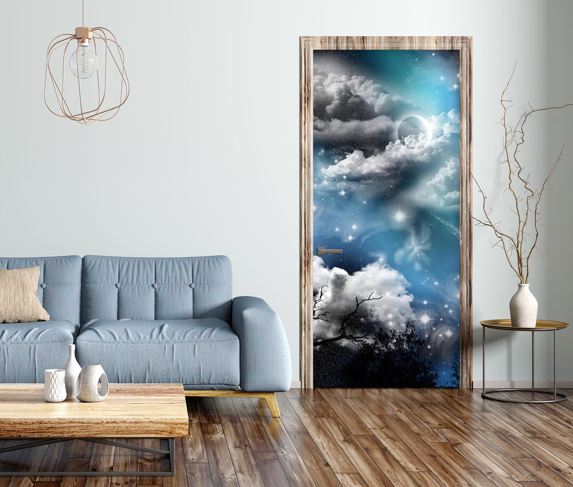 3D Clouds 24048 Door Mural