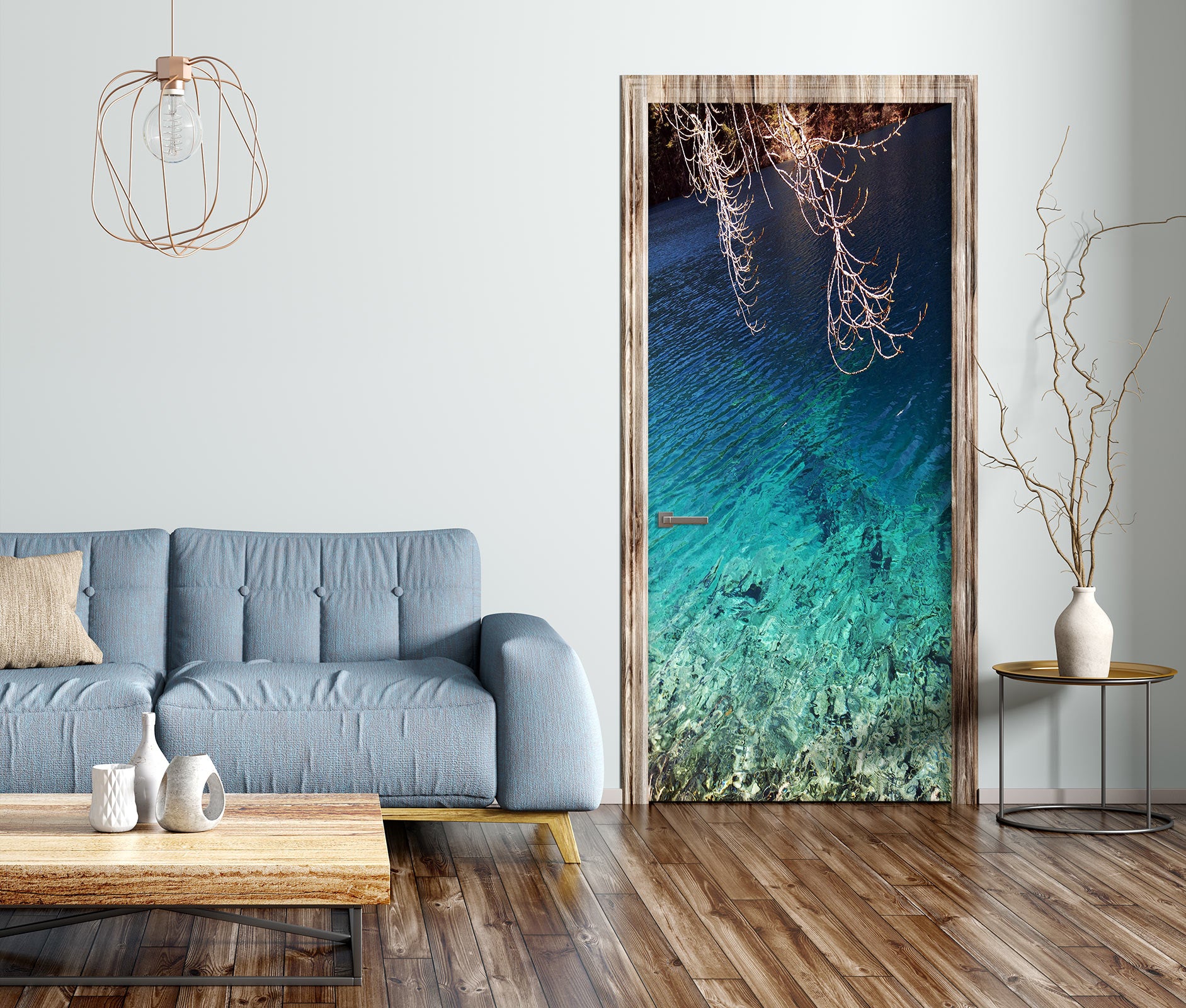 3D Seawater 24197 Door Mural