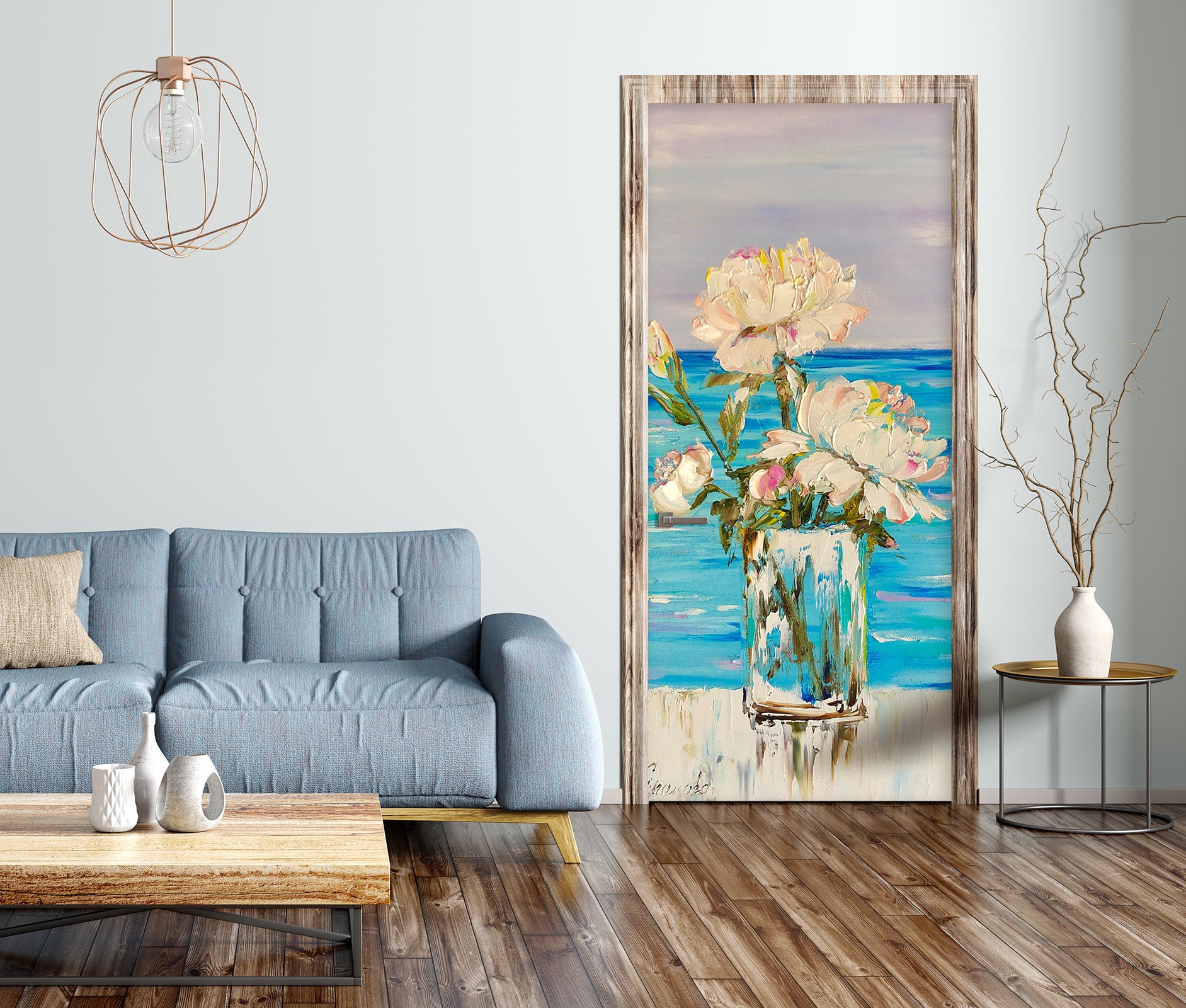 3D Vase Ocean 3174 Skromova Marina Door Mural