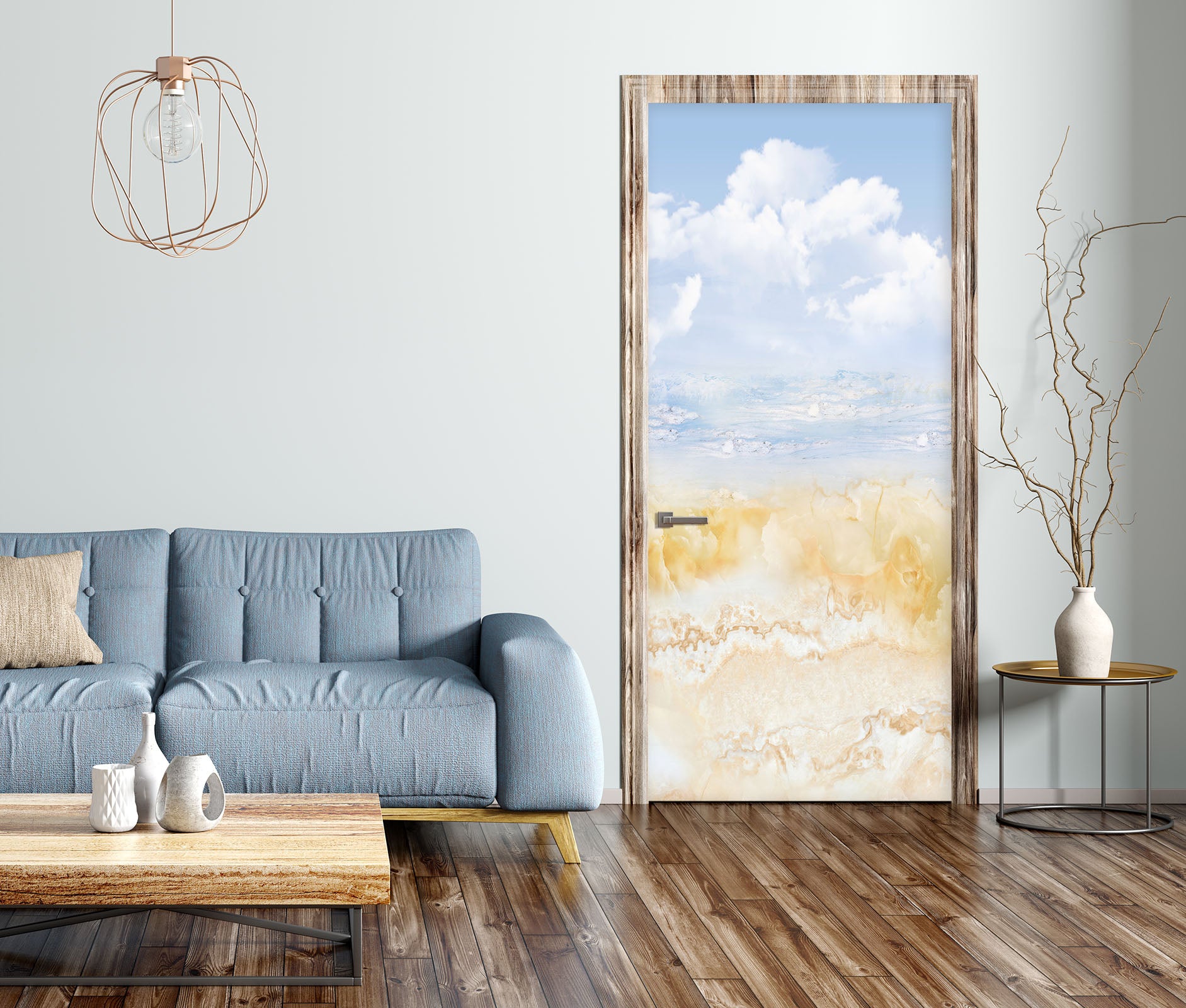 3D Clouds 21150 Door Mural