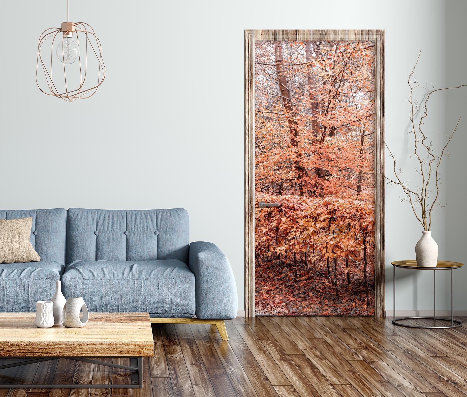 3D Autumn Woods 5057 Assaf Frank Door Mural