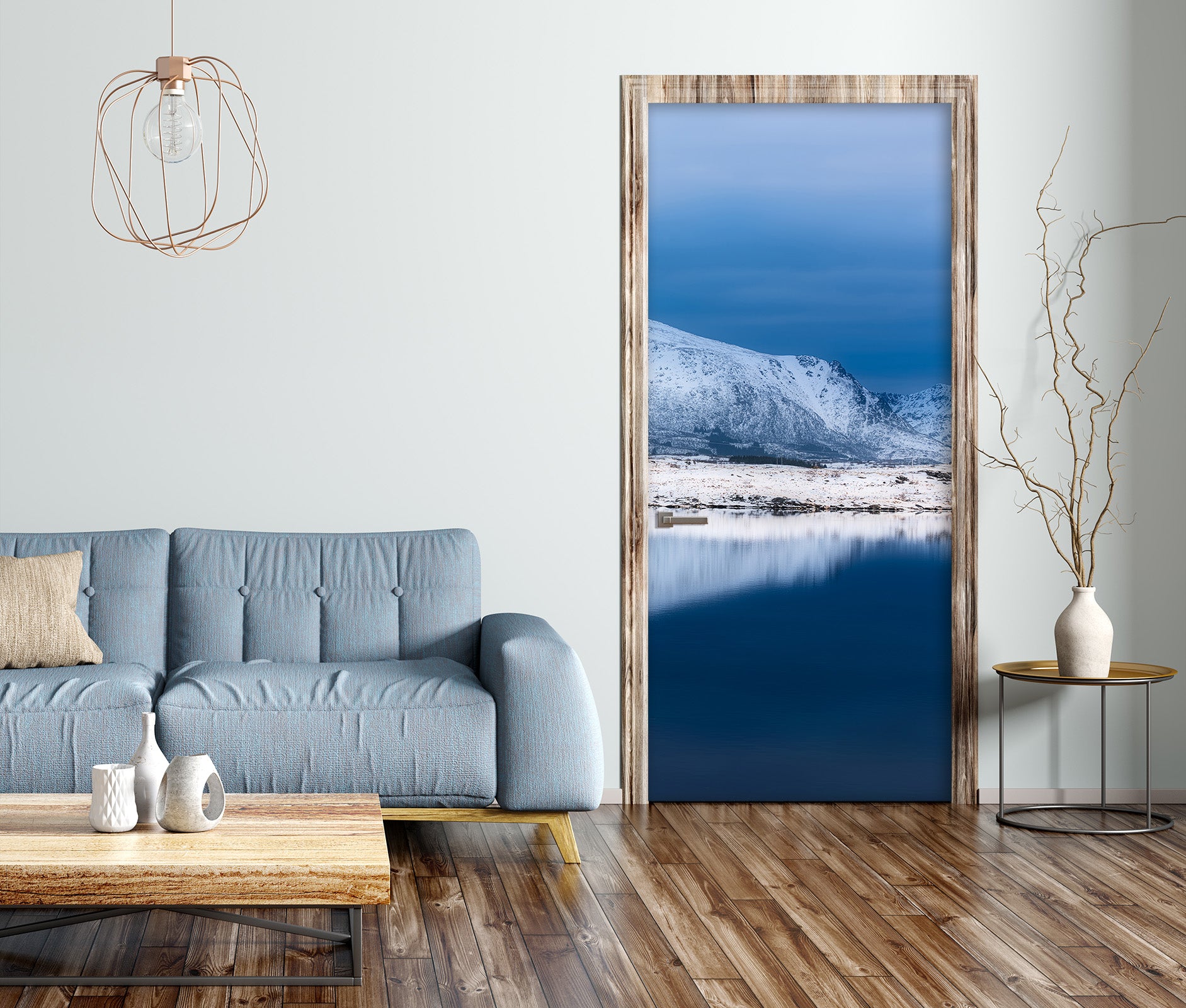 3D Lake Glacier 119215 Marco Carmassi Door Mural