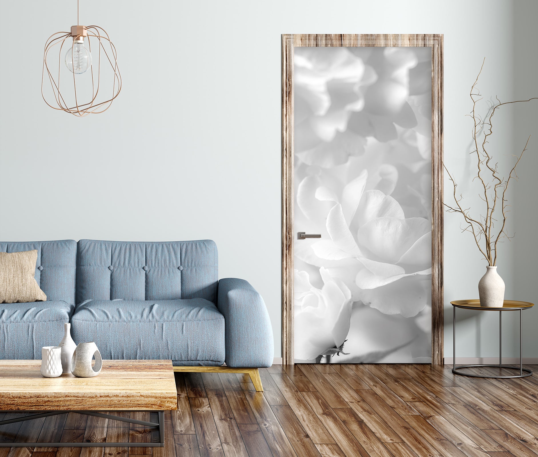 3D Petal Art 5083 Assaf Frank Door Mural