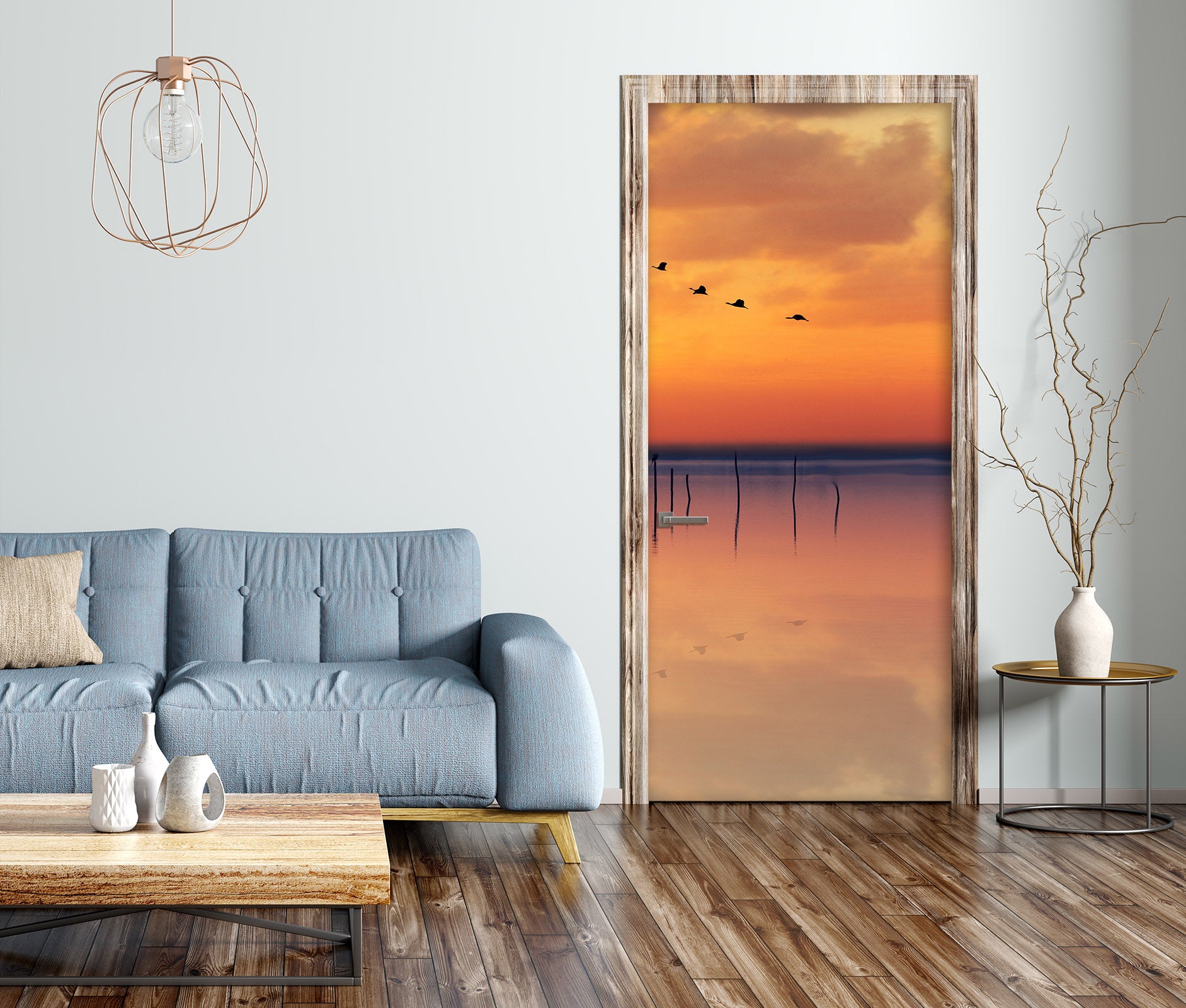 3D Sunset 12248 Marco Carmassi Door Mural