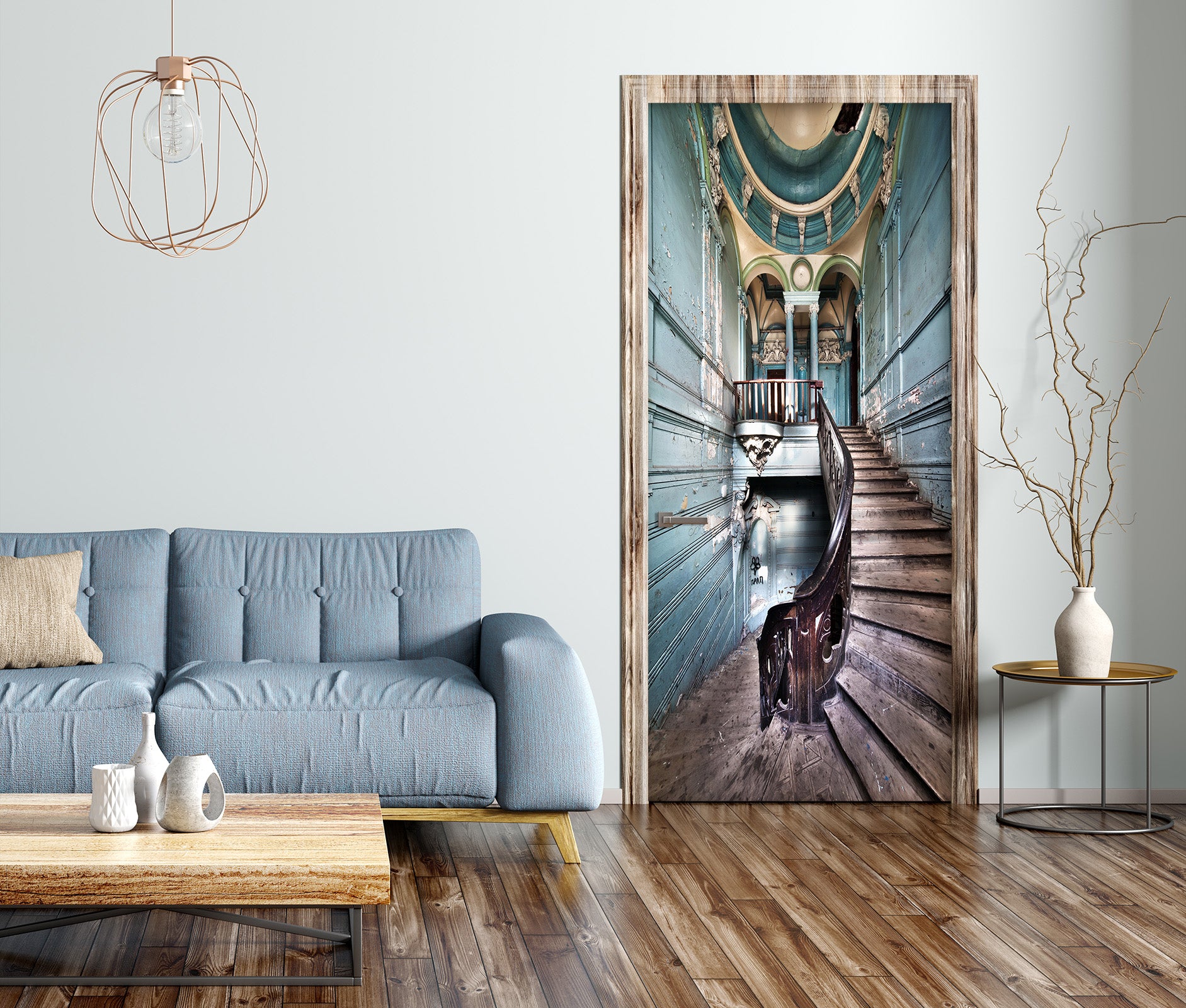 3D Stairs 22047 Door Mural