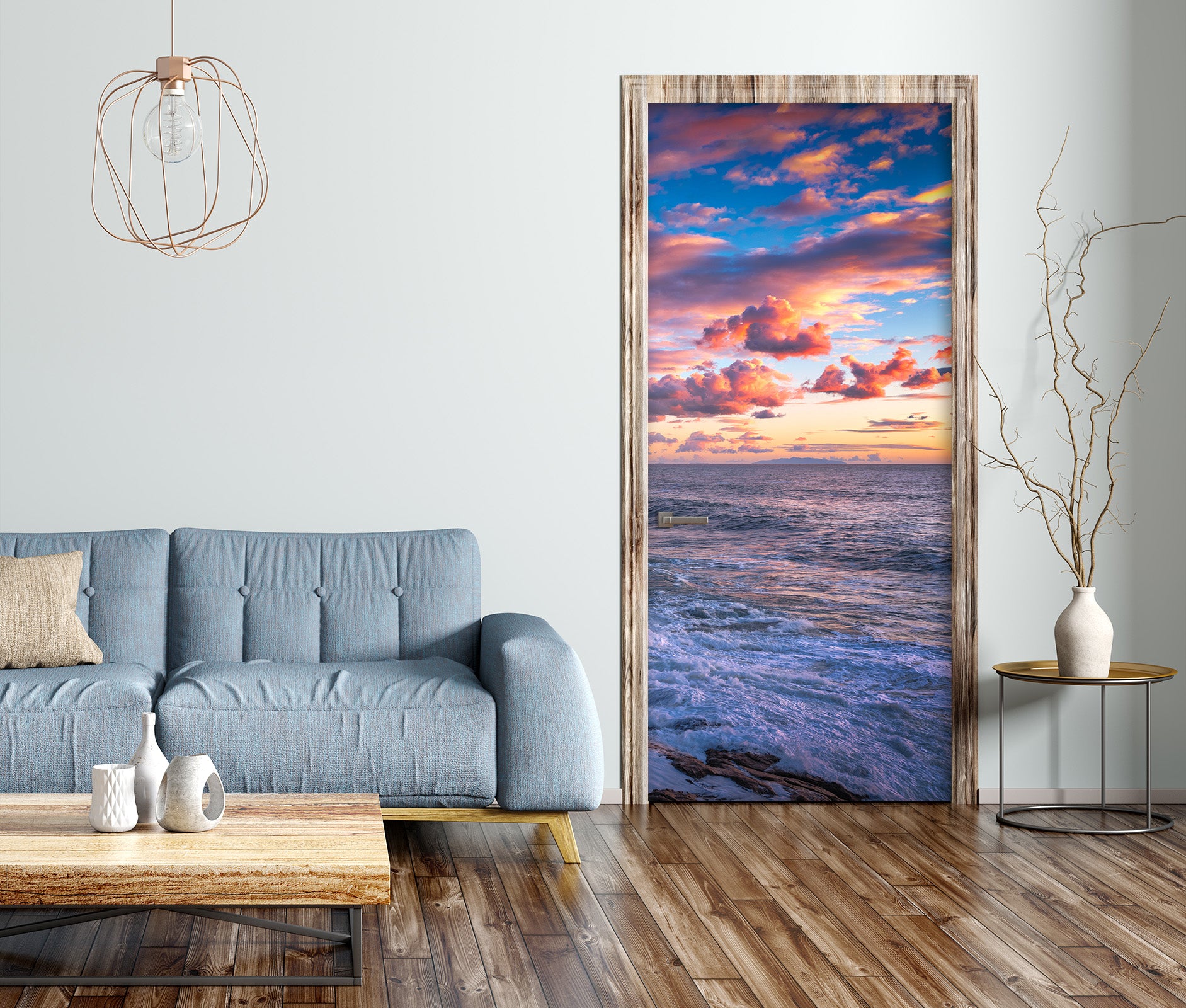 3D Sky Ocean 119100 Marco Carmassi Door Mural