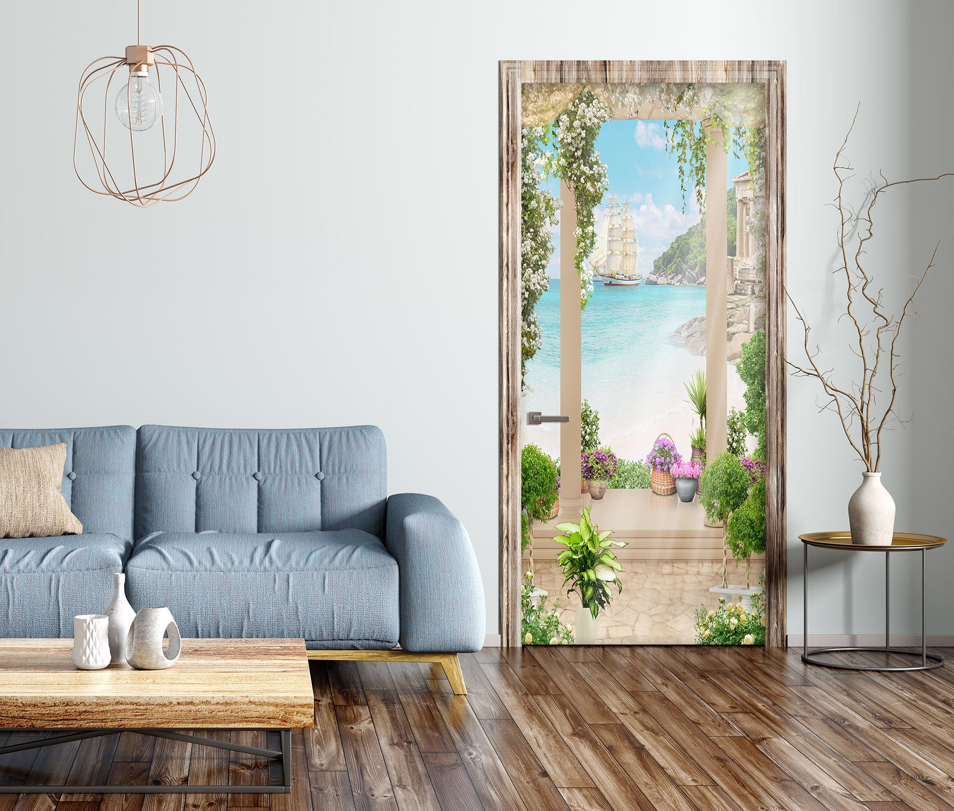 3D Island 22083 Door Mural