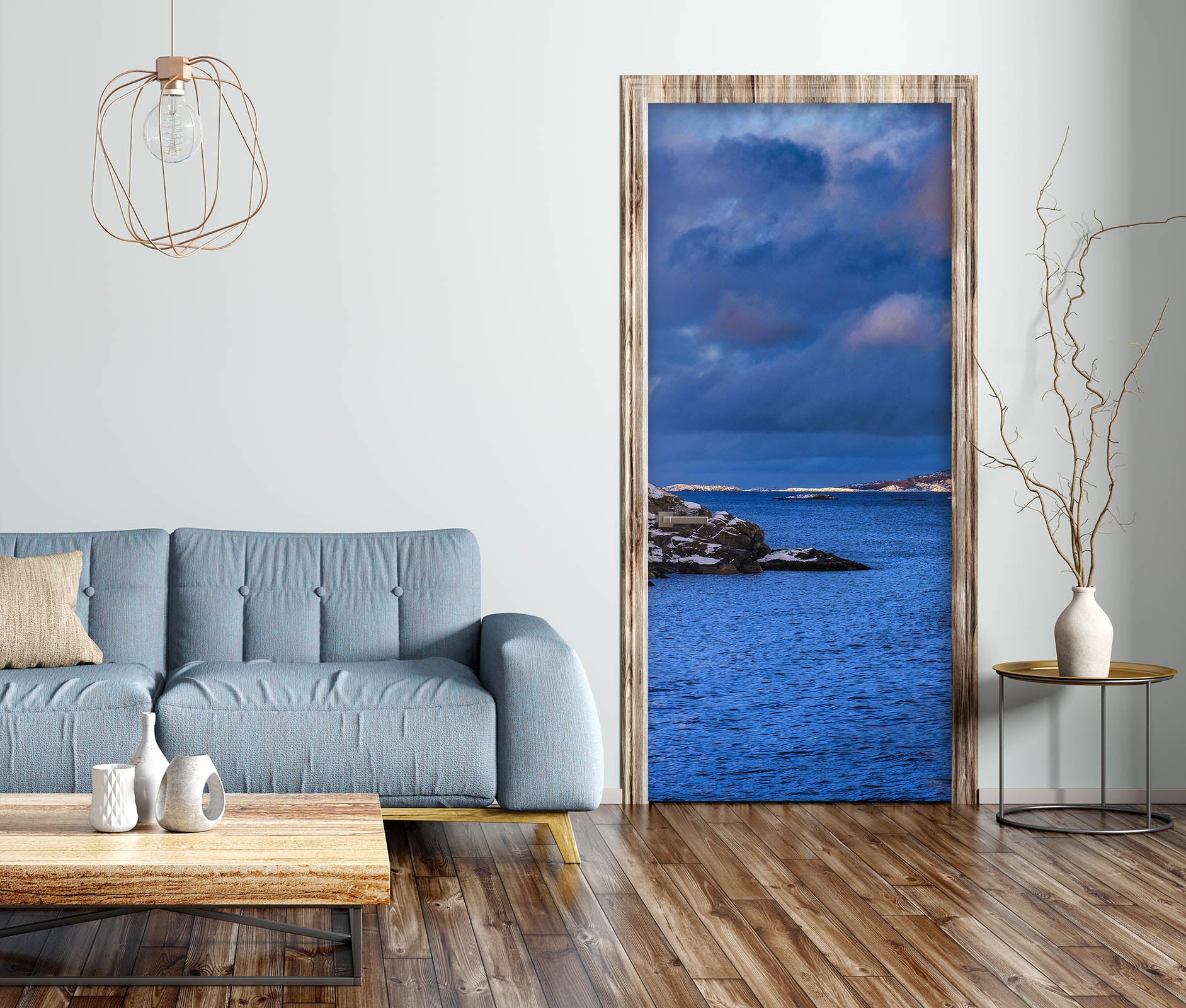 3D Blue Sea Water 119198 Marco Carmassi Door Mural