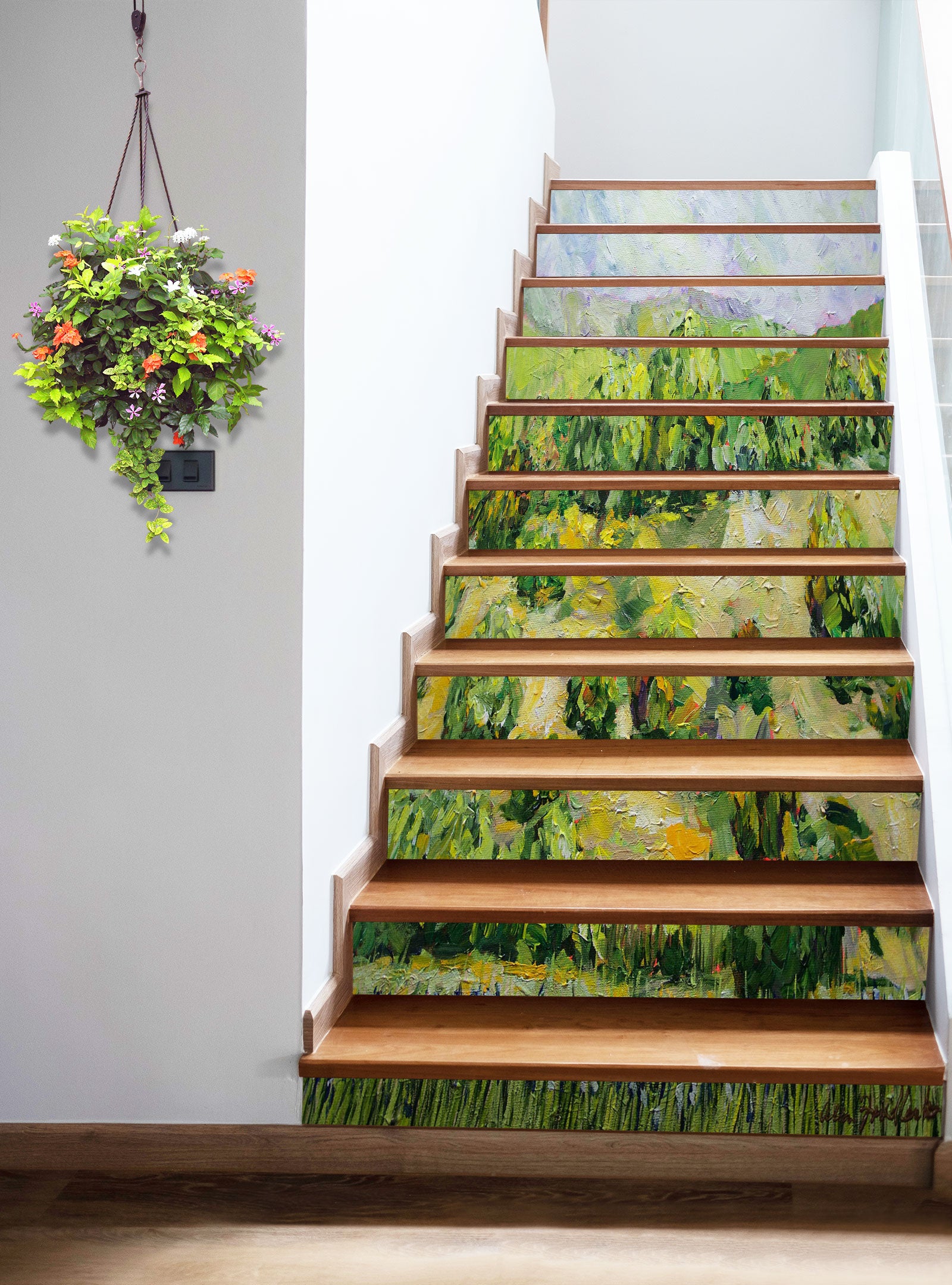 3D Green Field Hillside 9097 Allan P. Friedlander Stair Risers