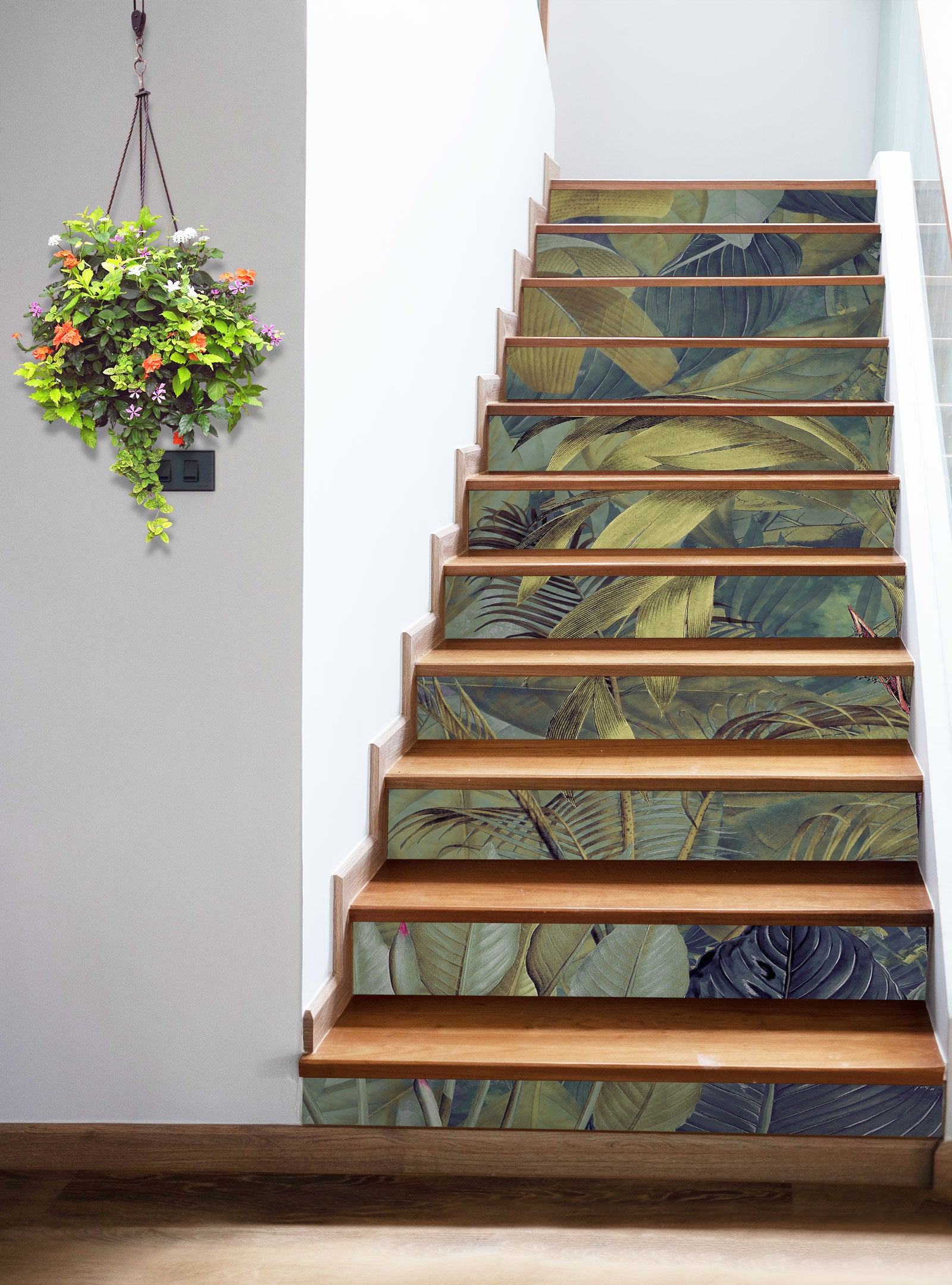 3D Grove Leaves 10483 Andrea Haase Stair Risers