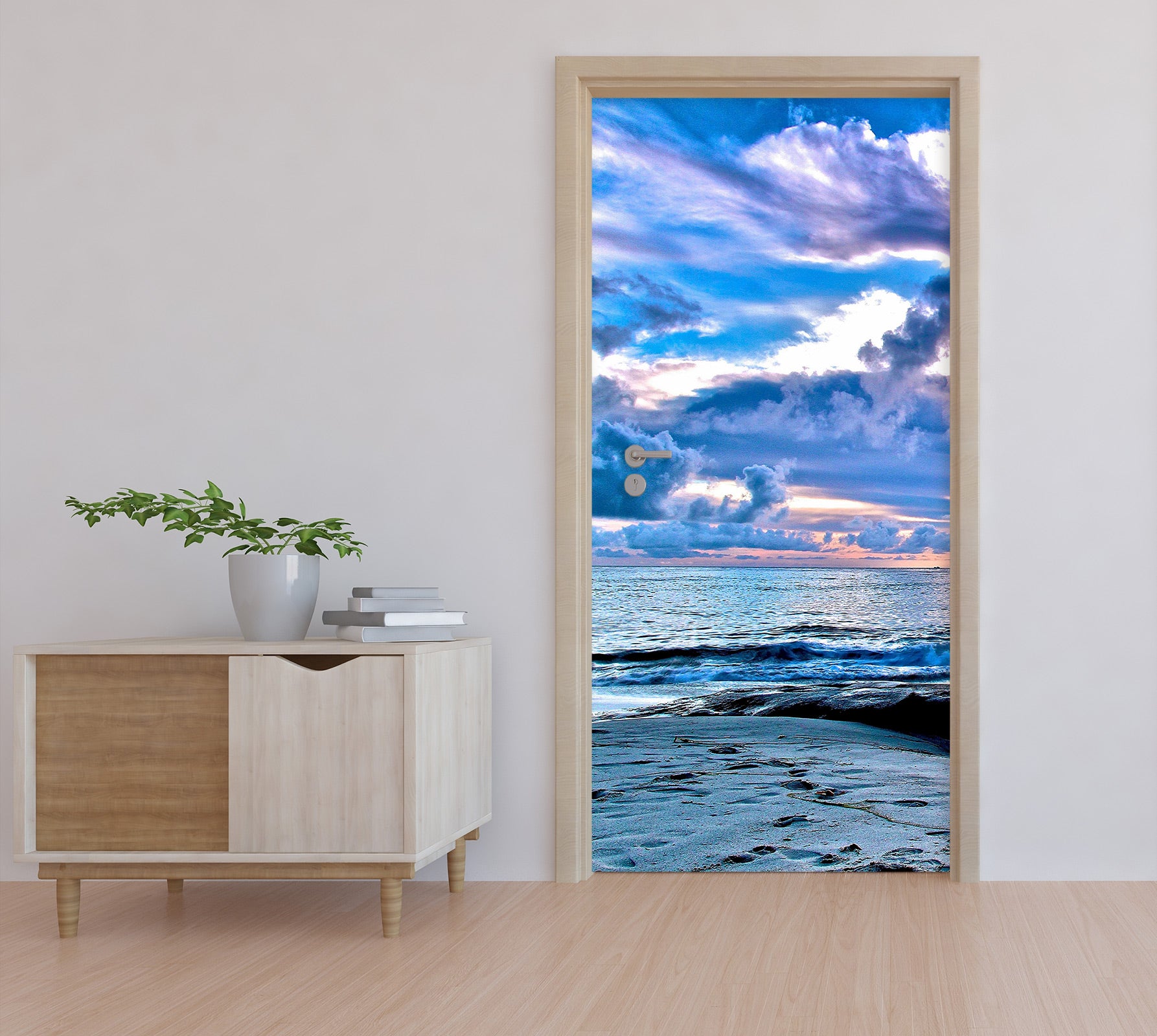 3D Sky Seaside 110203 Kathy Barefield Door Mural