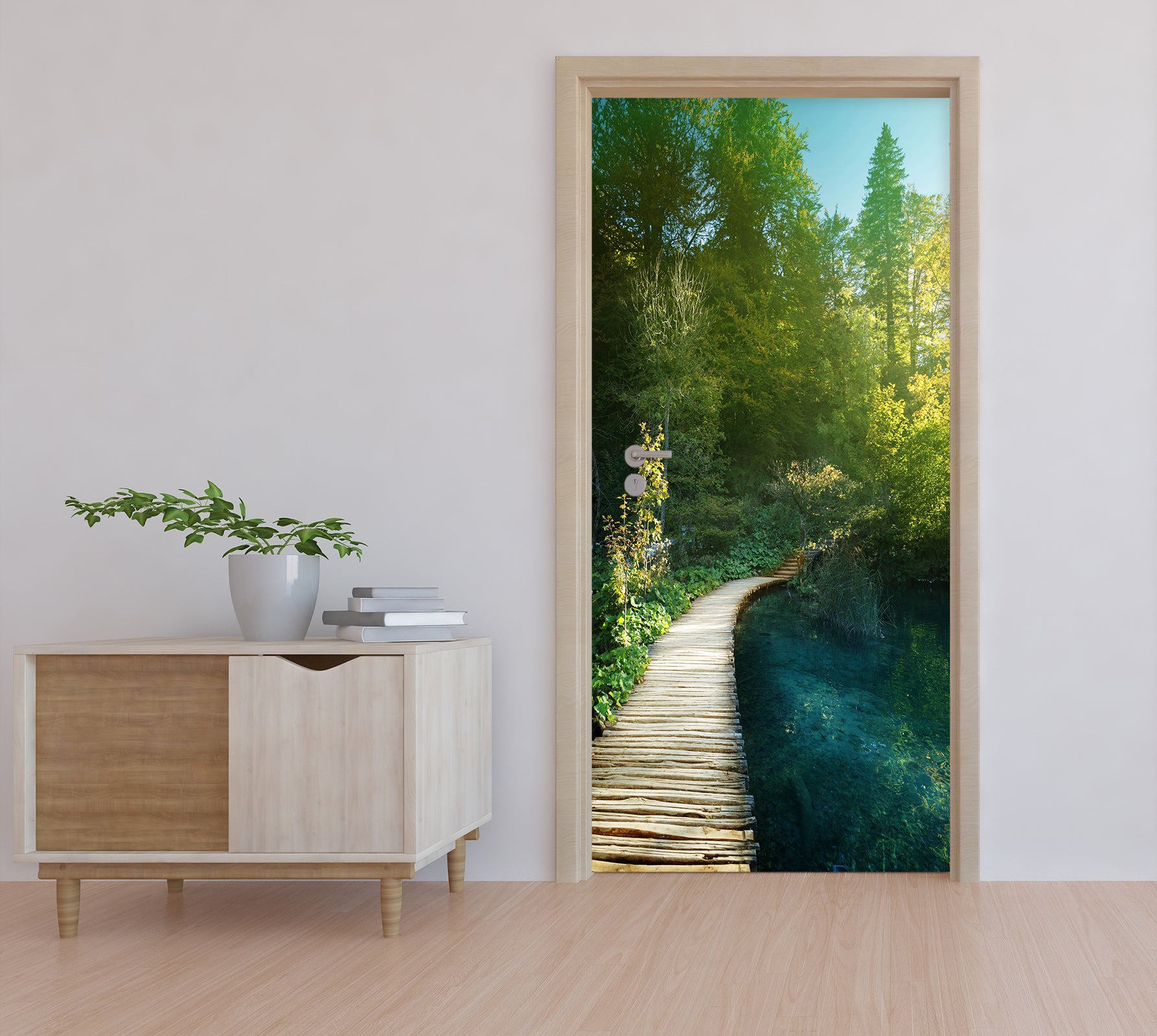 3D Forest Path 23153 Door Mural