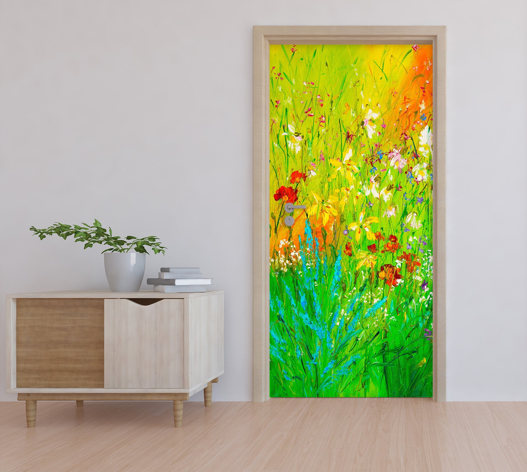 3D Green Grass 3186 Skromova Marina Door Mural