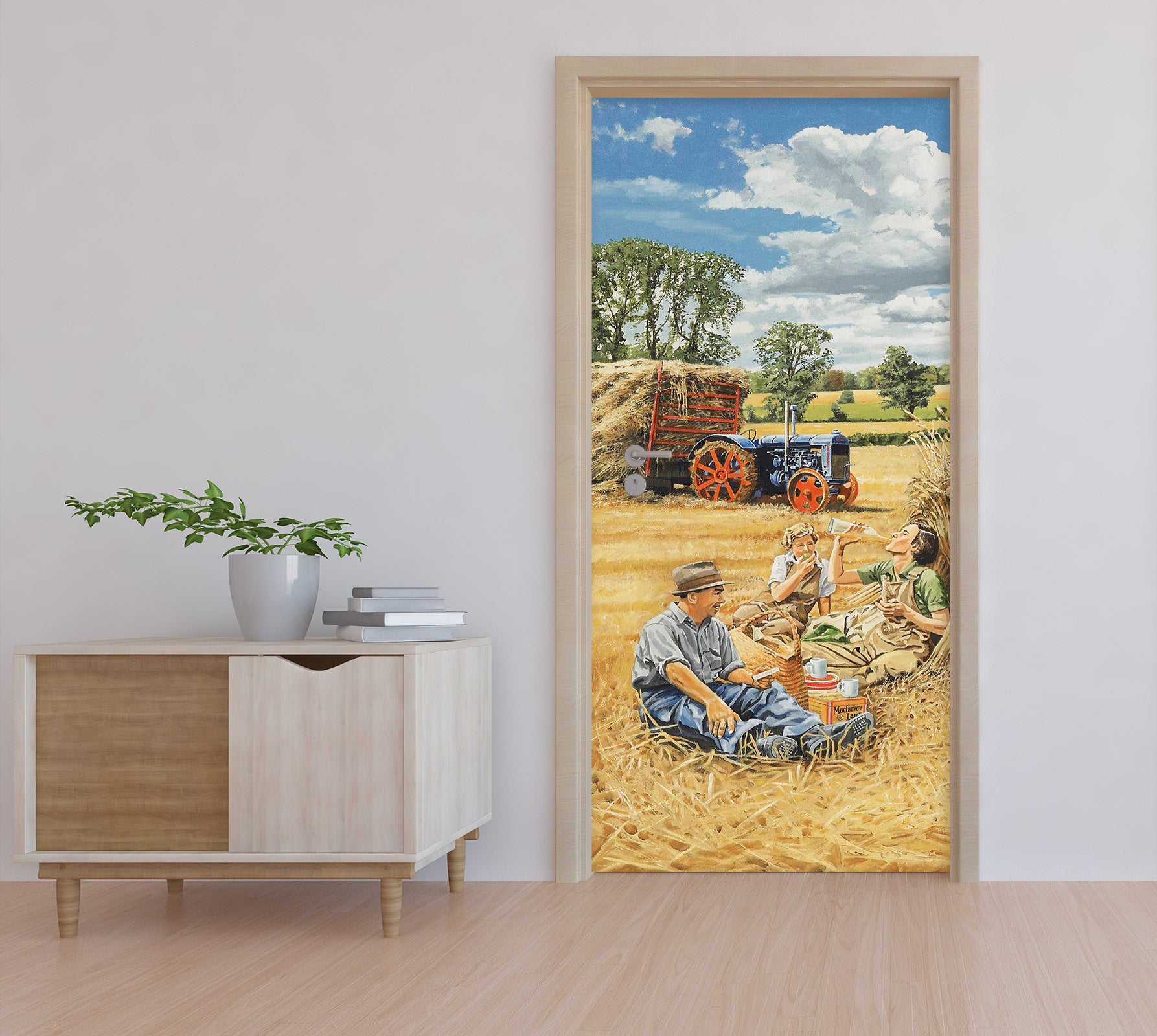 3D Golden Grass 10370 Trevor Mitchell Door Mural