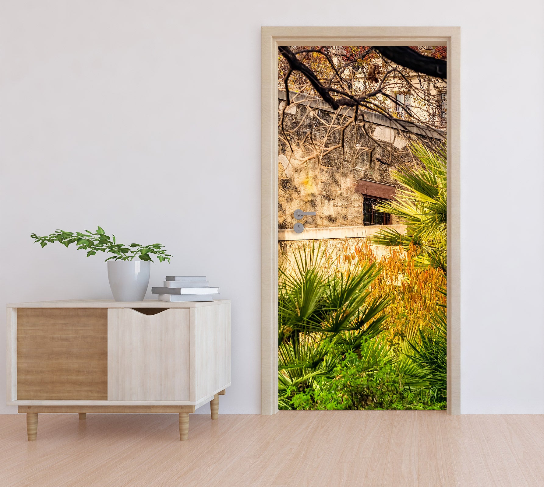 3D Grass Building 10824 Beth Sheridan Door Mural