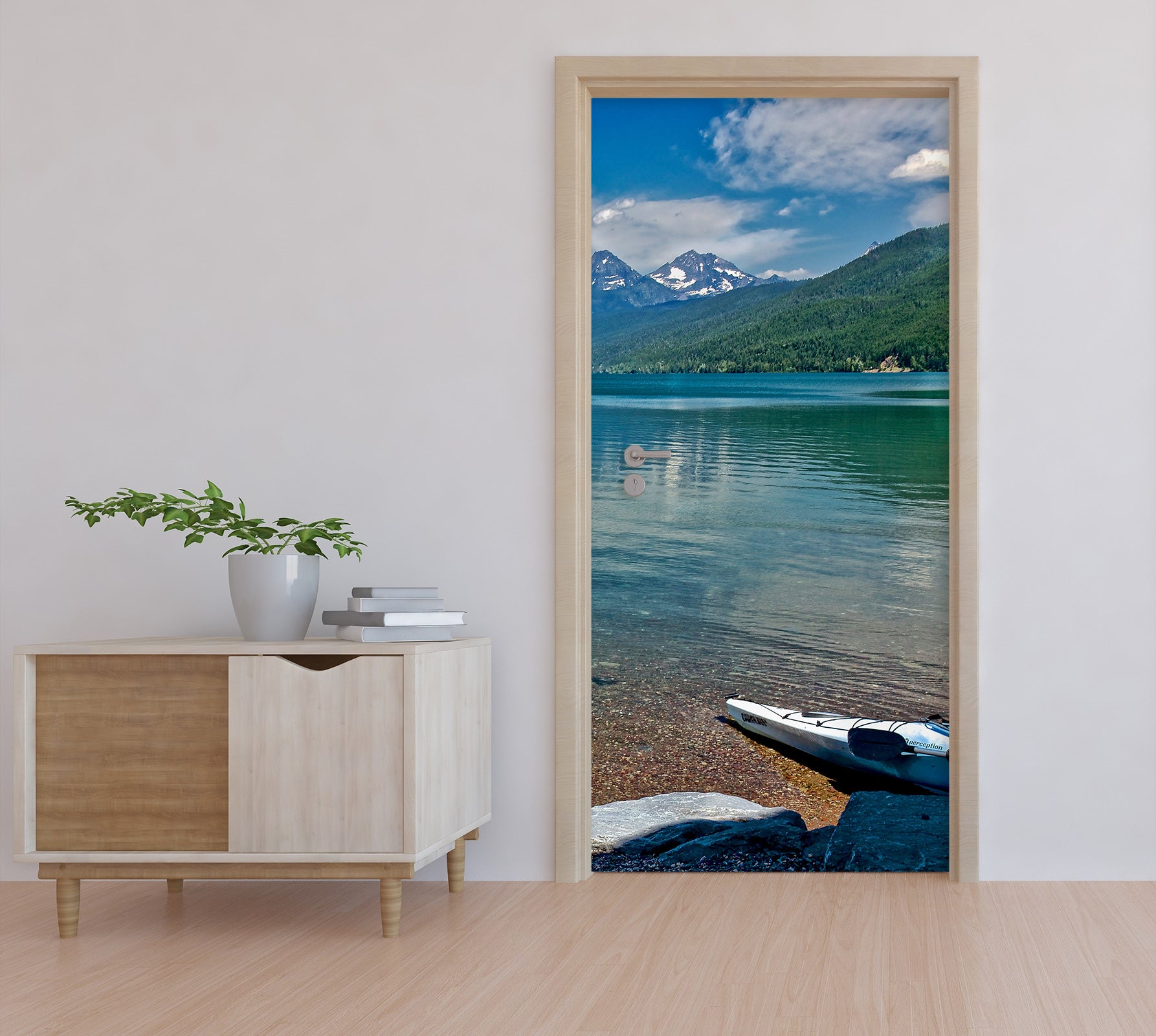 3D Lake Mountains 110208 Kathy Barefield Door Mural