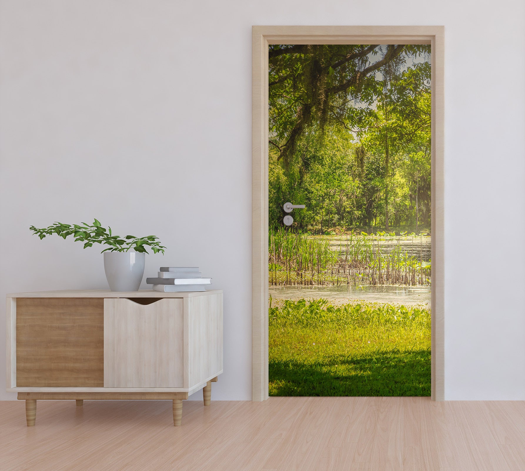 3D Lawn Trees 10843 Beth Sheridan Door Mural