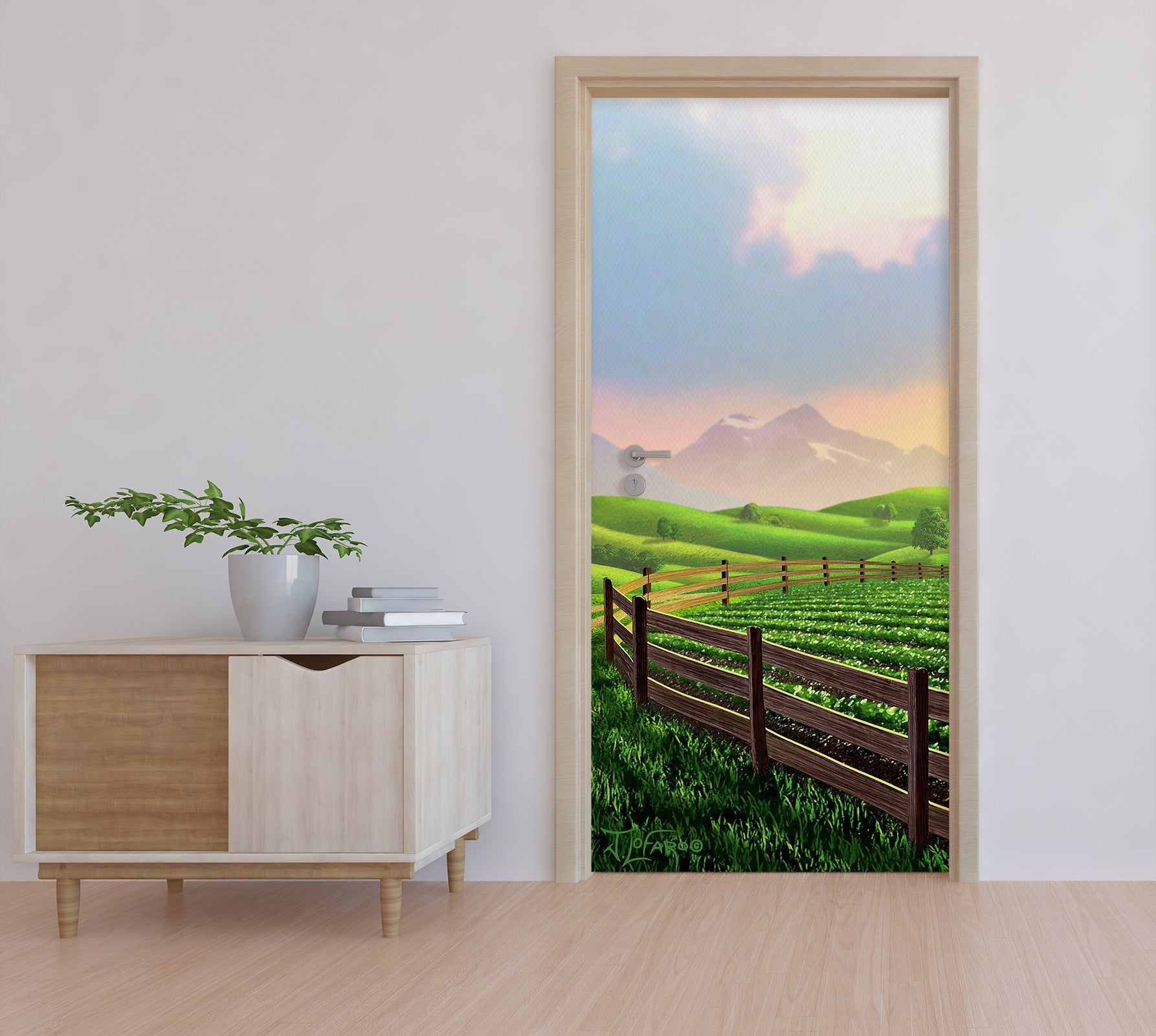 3D Field Grass 112129 Jerry LoFaro Door Mural