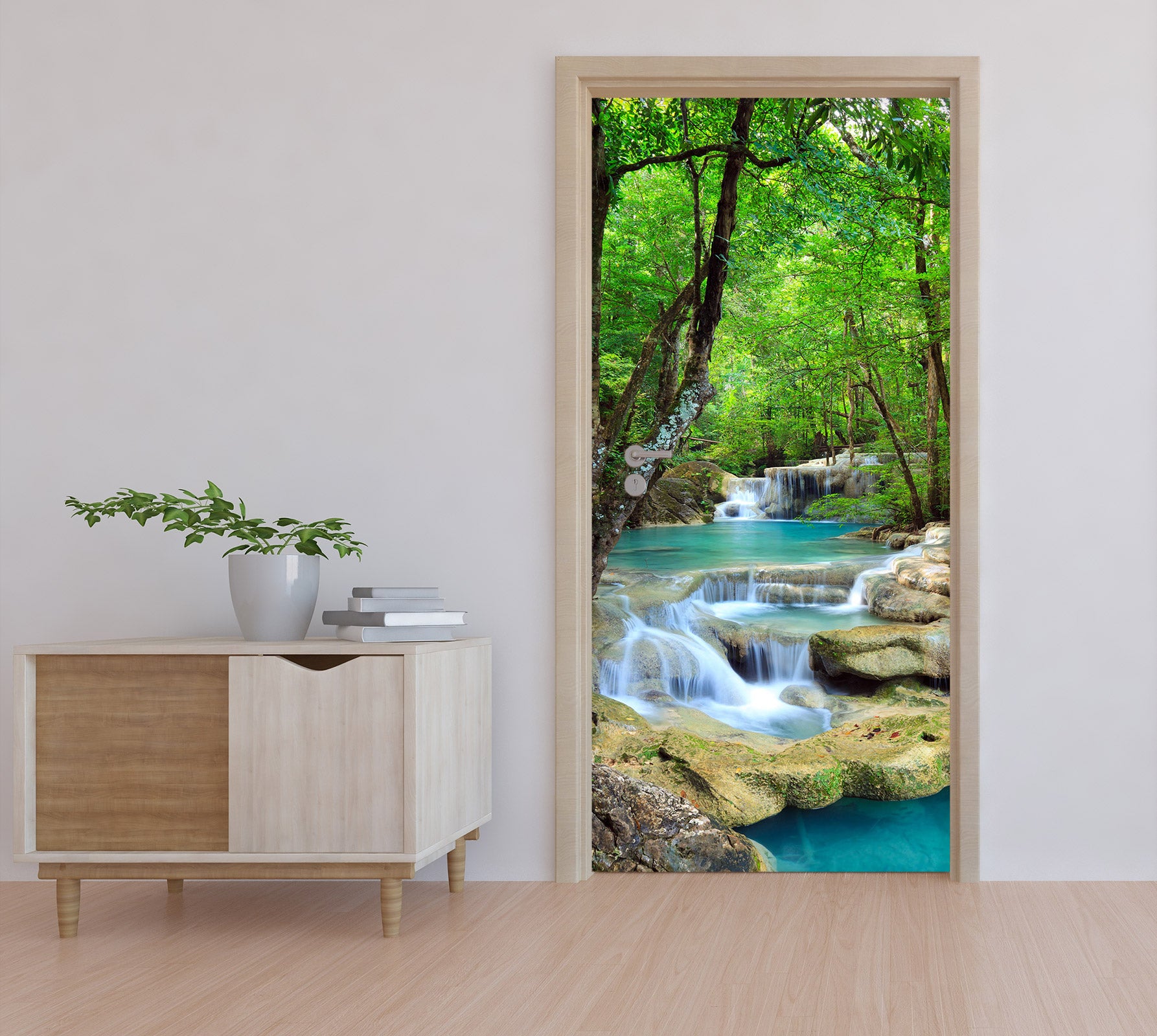 3D Running Water 24039 Door Mural