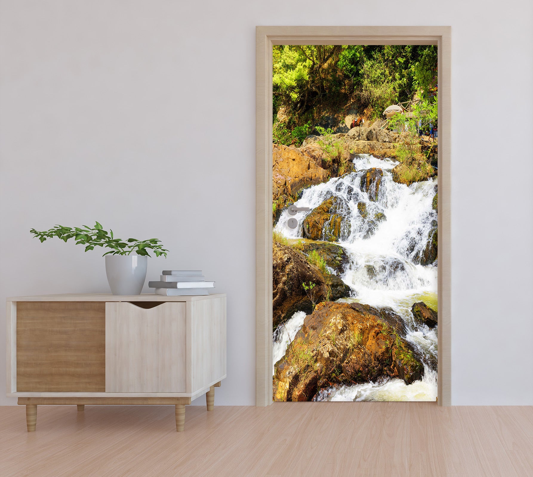 3D Stone Water 23213 Door Mural