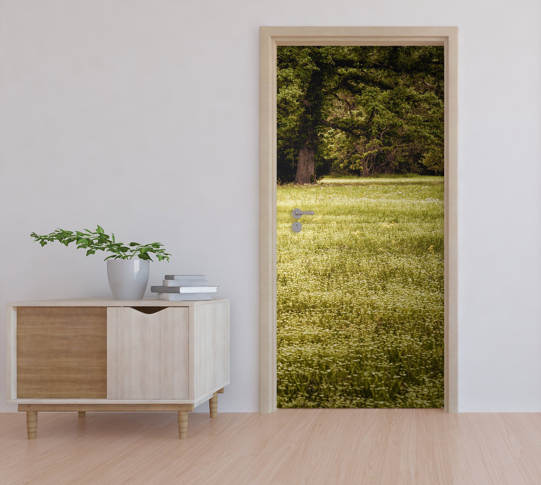 3D Lawn Trees 107153 Beth Sheridan Door Mural