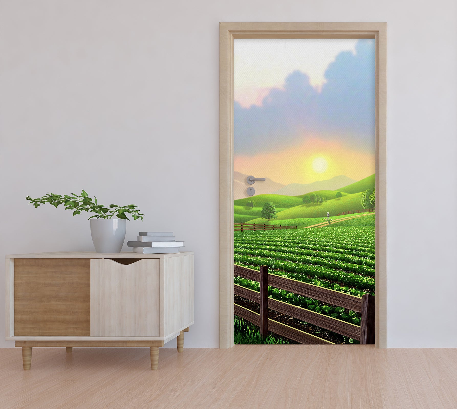 3D Leaf Field 112130 Jerry LoFaro Door Mural