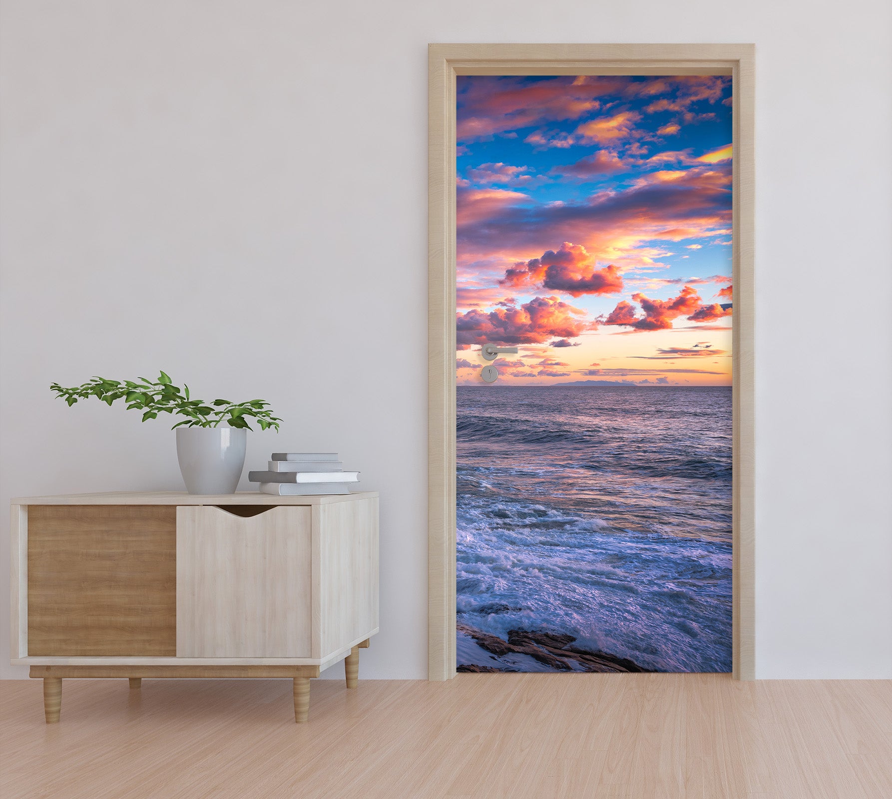 3D Sky Ocean 119100 Marco Carmassi Door Mural