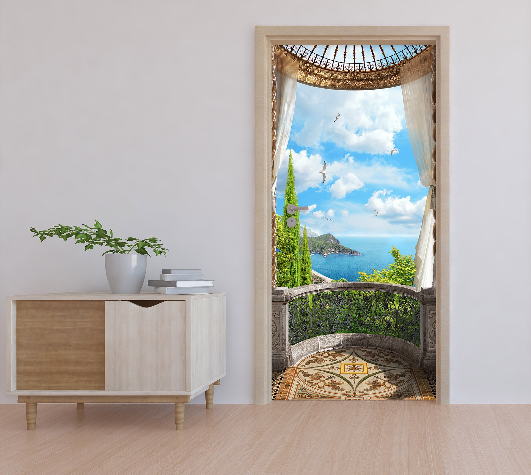 3D Island 22075 Door Mural