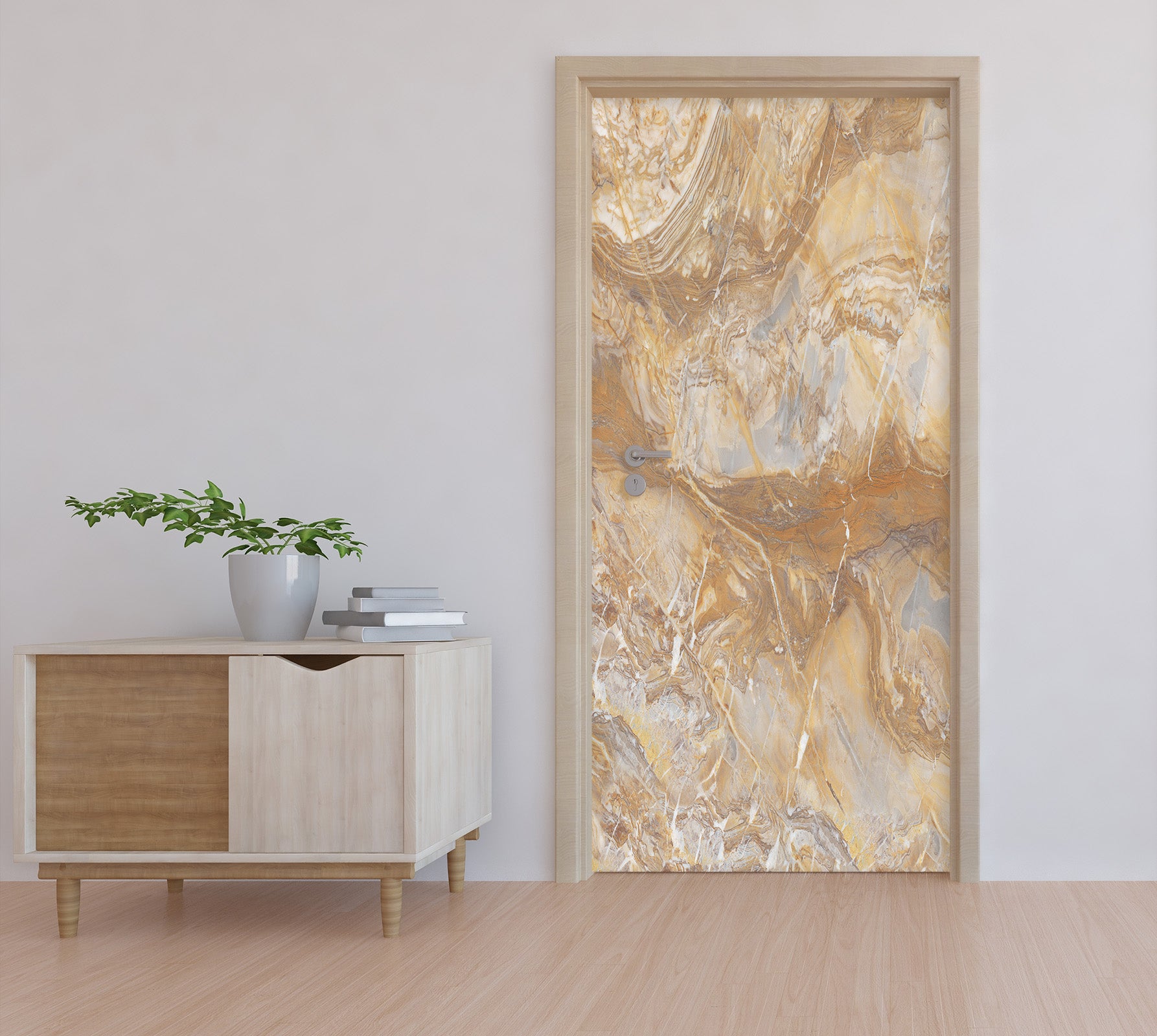 3D Marble Pattern 21180 Door Mural