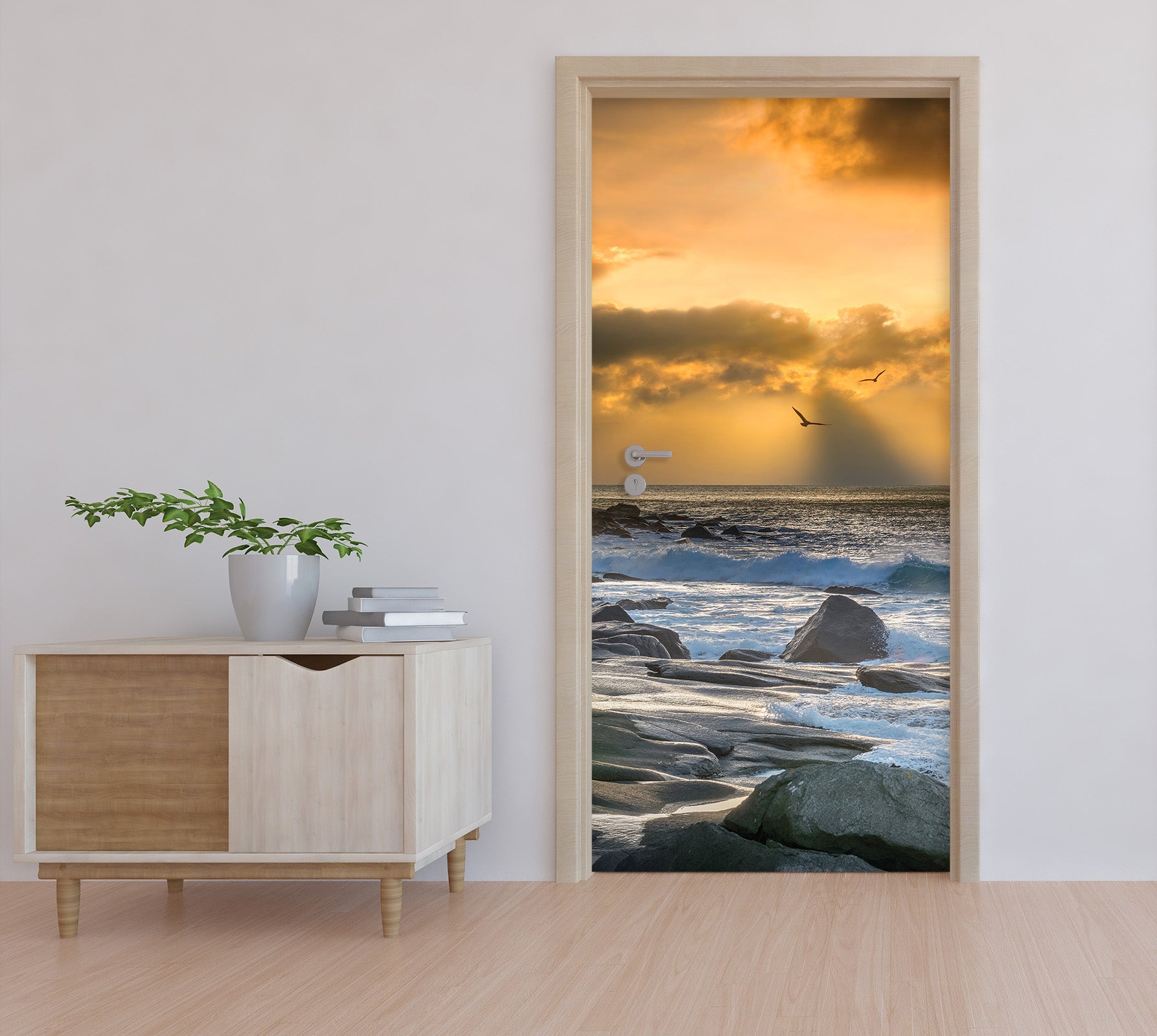 3D Seaside Stone 115101 Marco Carmassi Door Mural