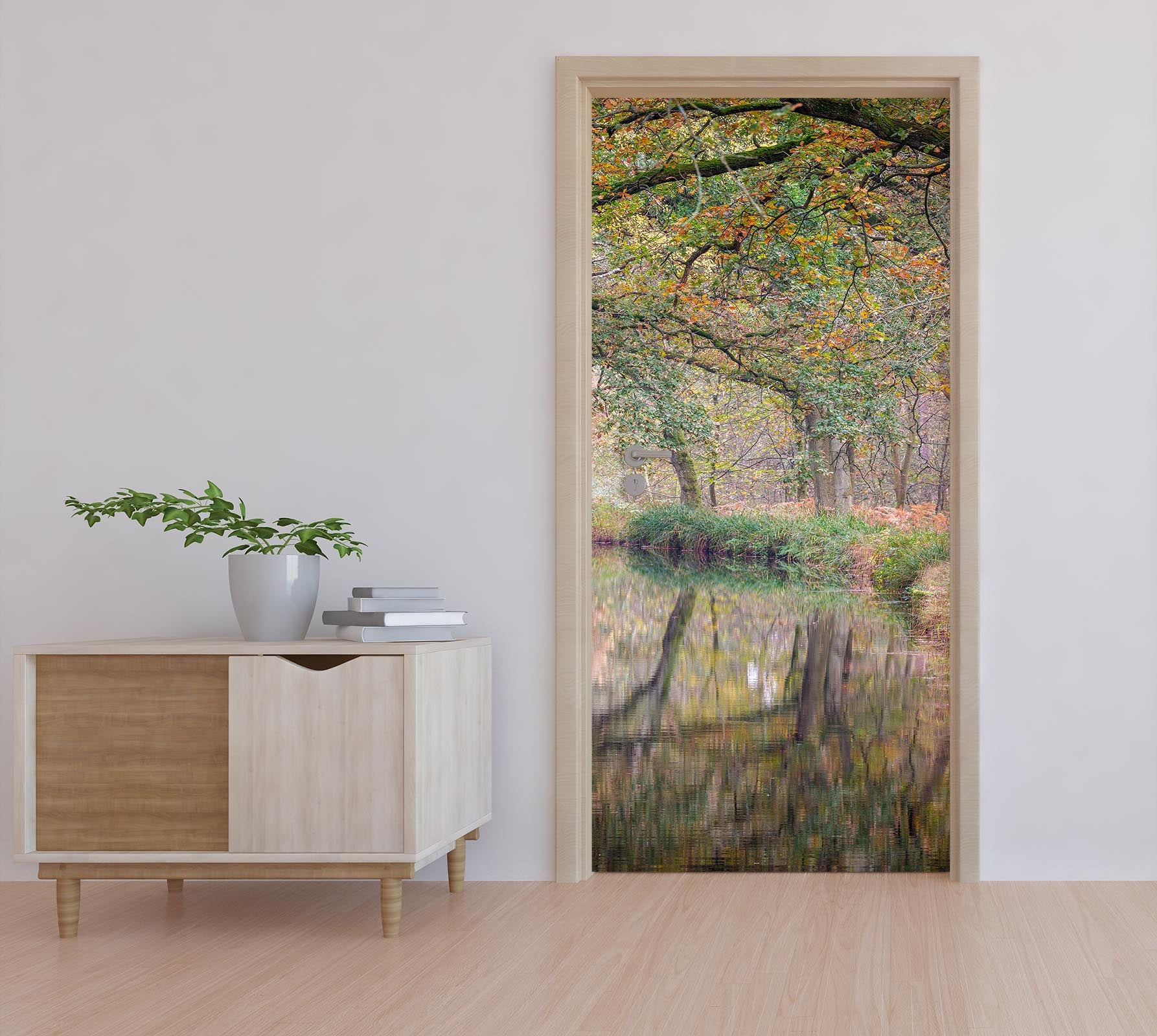 3D Autumn Forest 5100 Assaf Frank Door Mural