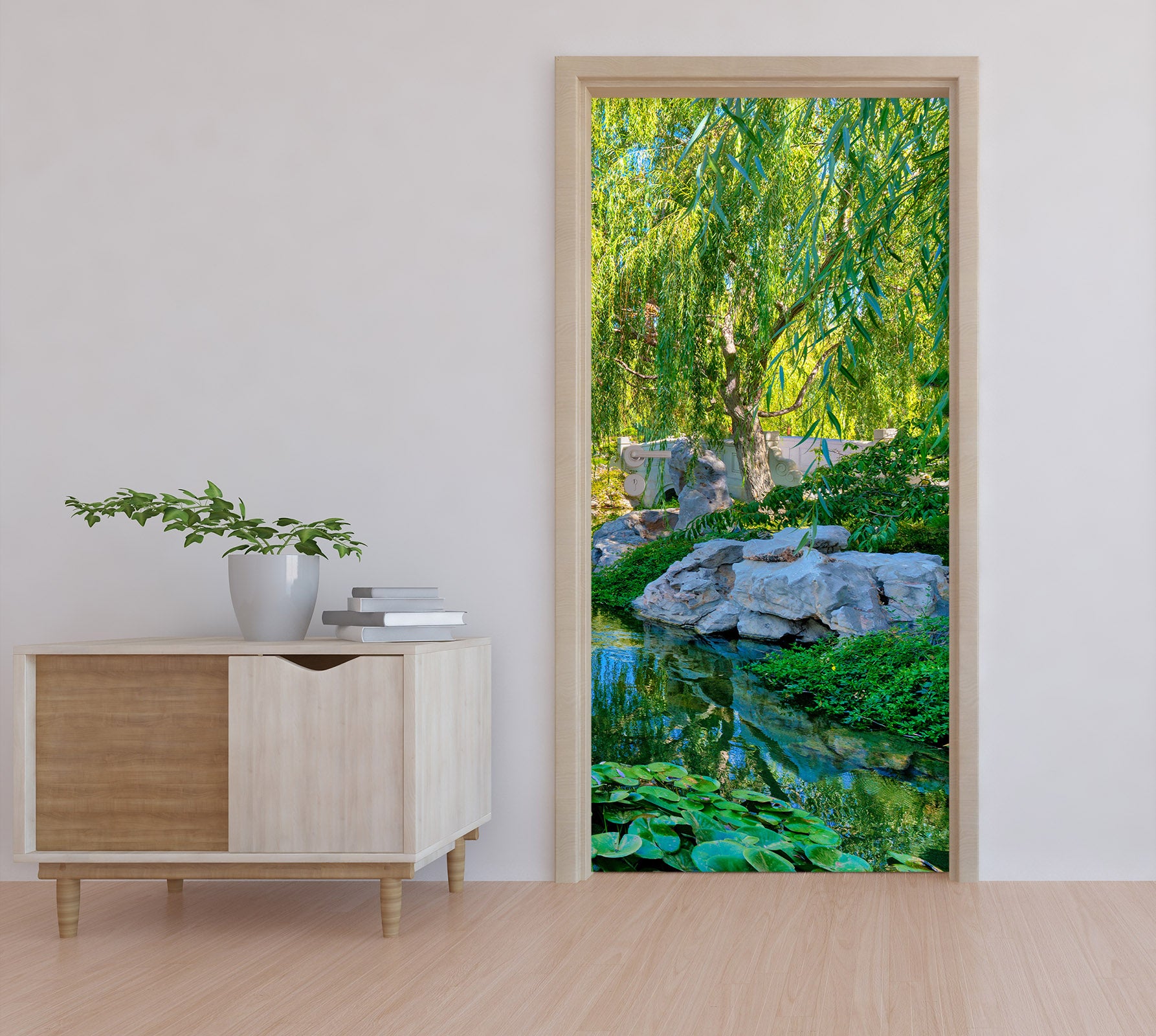 3D Willow Stone 11490 Marco Carmassi Door Mural