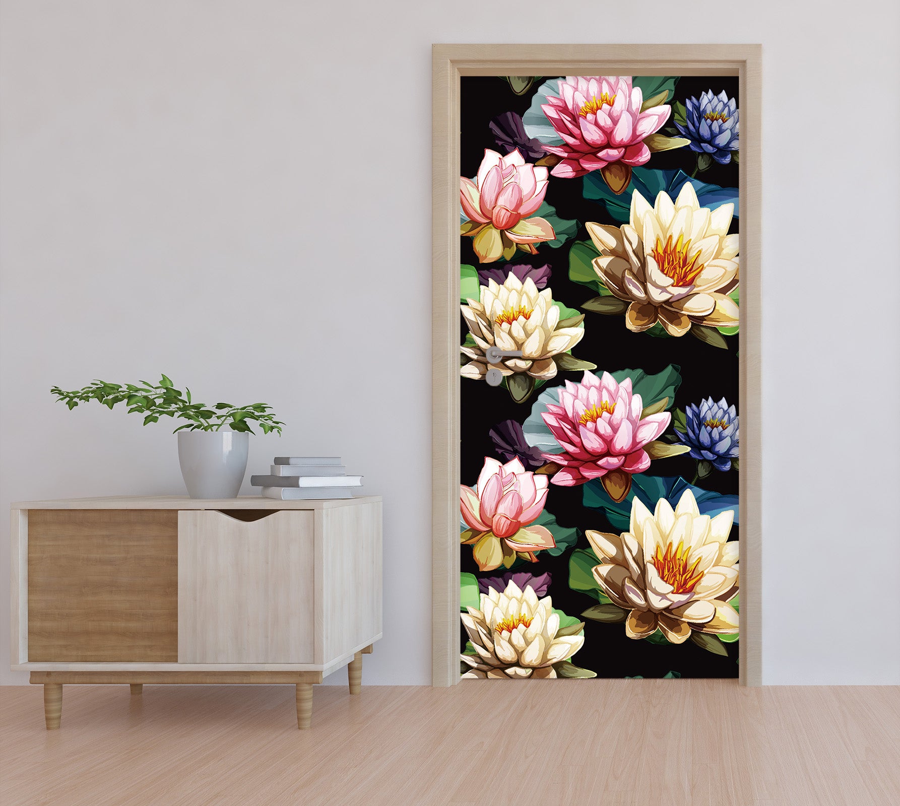 3D Flowers 25136 Door Mural