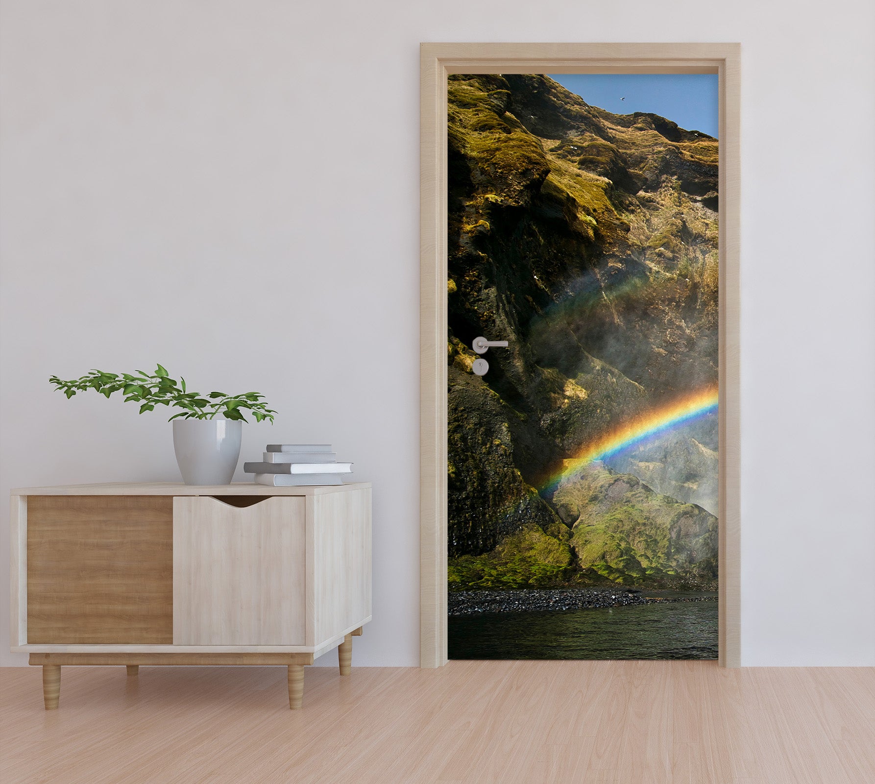 3D Rock Rainbow 12277 Marco Carmassi Door Mural